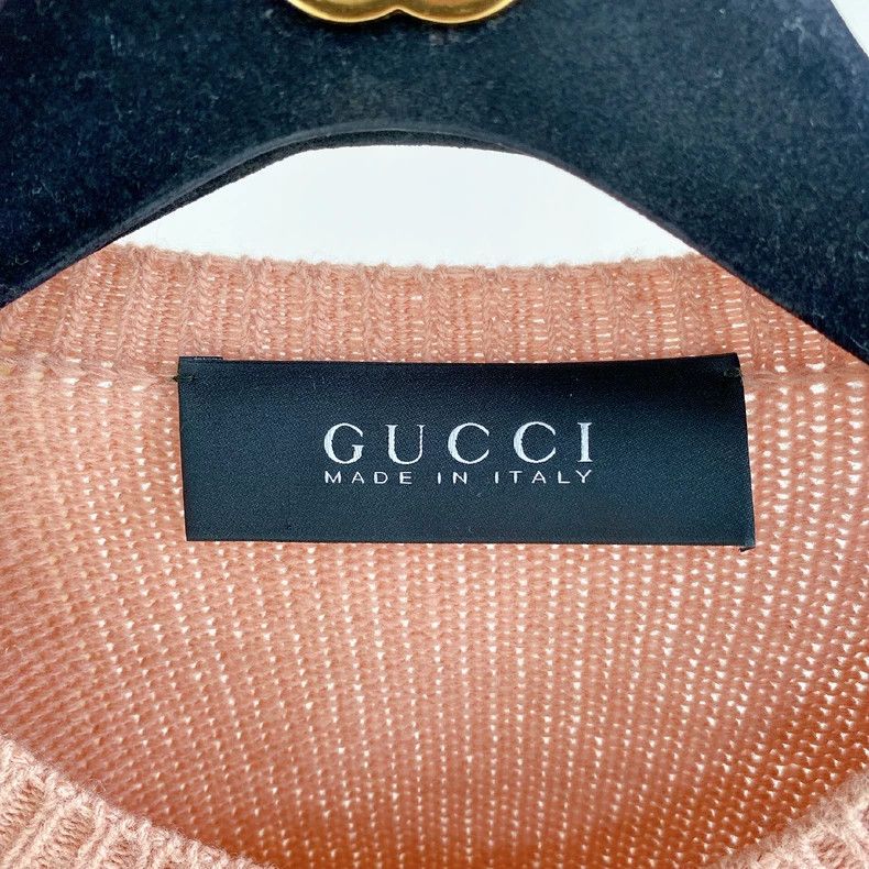 Gucci Gucci Women's lotus pink heavy industry knitted long sleeve Size XS / US 0-2 / IT 36-38 - 4 Thumbnail