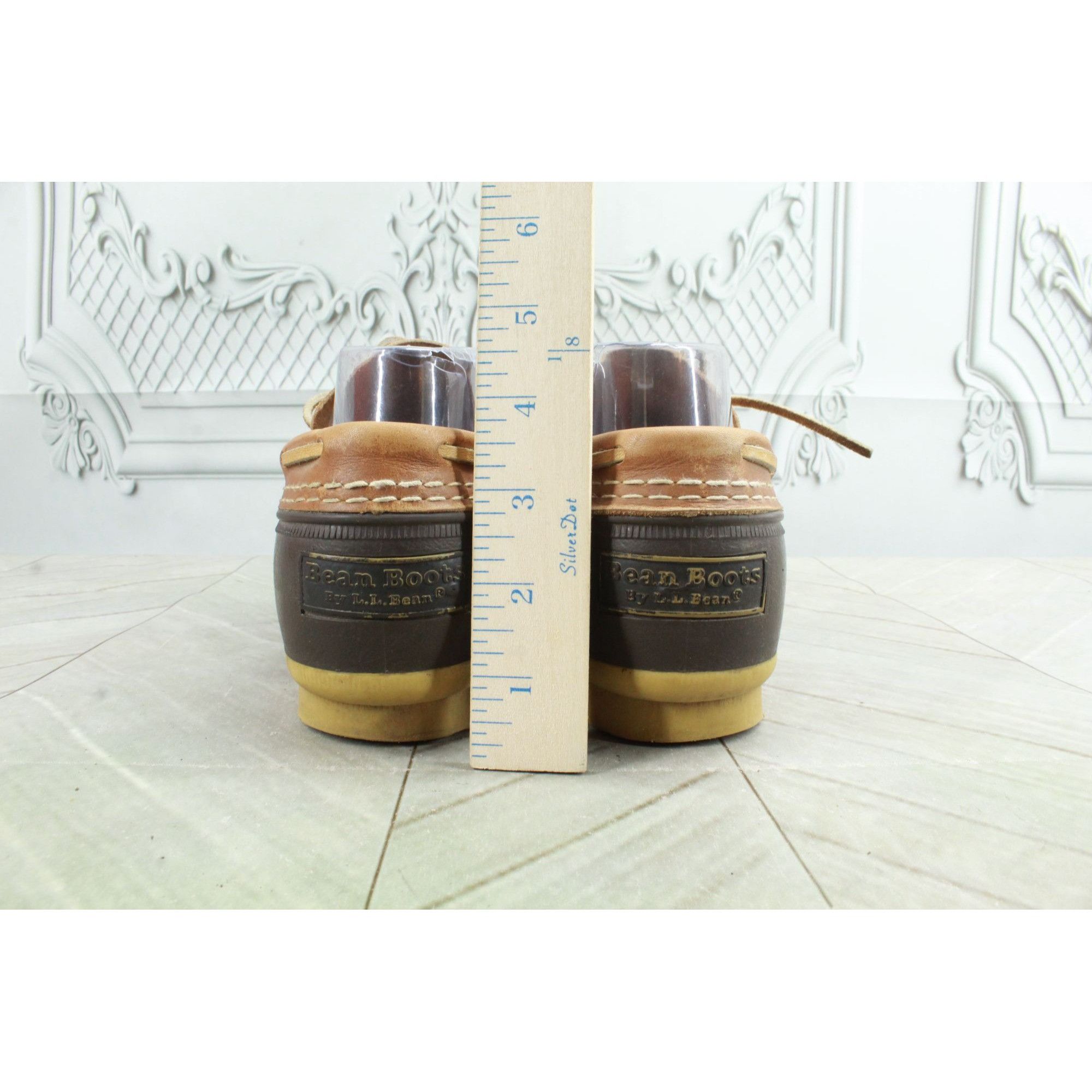 L.L. Bean × Leather LL Bean Women’s Boots Moc Leather Waterproof Gumshoe Size US 7 / IT 37 - 6 Thumbnail