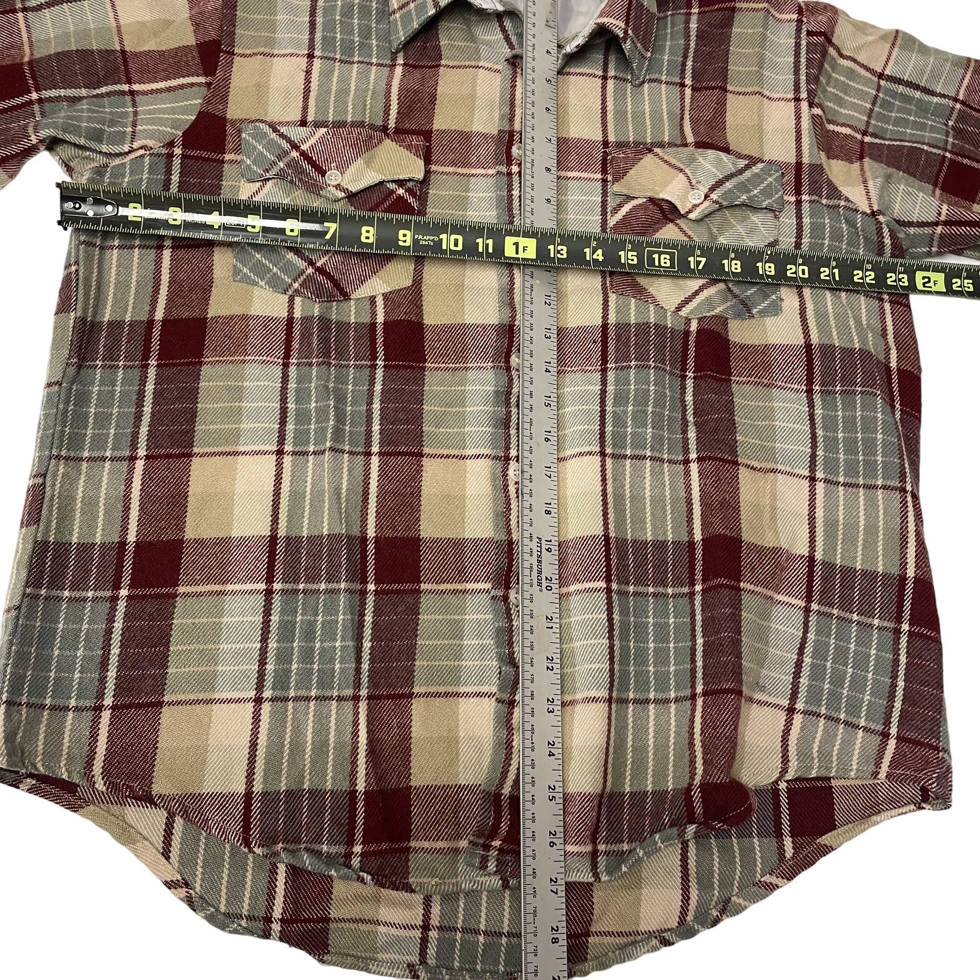 McGregor Vtg McGregor Sportswear Maroon SHADOW PLAID Flannel Size US L / EU 52-54 / 3 - 5 Thumbnail