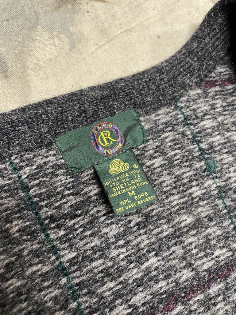Vintage Vintage Herringbone Wool Cardigan- 1990s Size US M / EU 48-50 / 2 - 3 Thumbnail