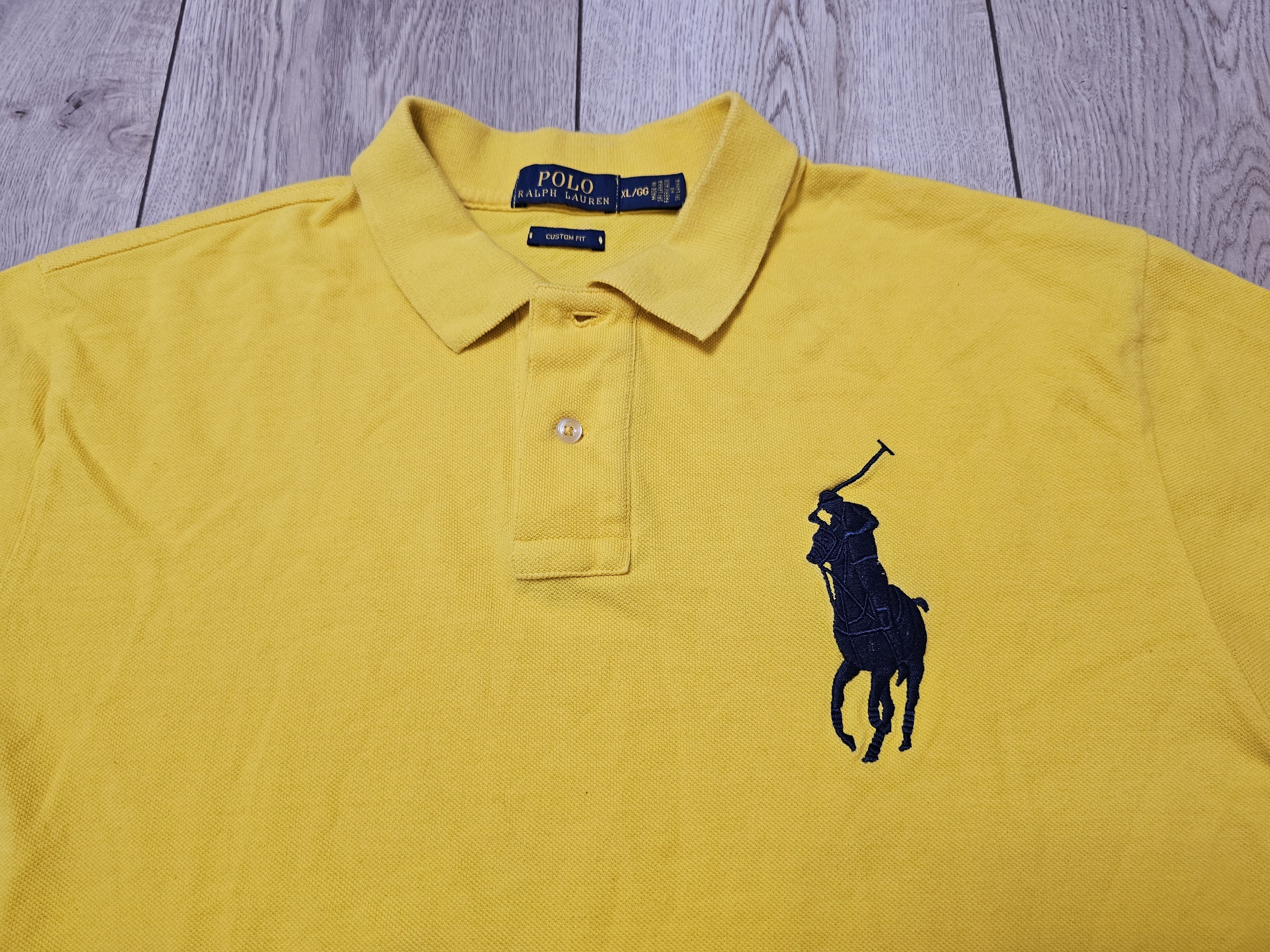 Polo Ralph Lauren × Vintage VINTAGE POLO RALPH LAUREN BIG PONY YELLOW POLO SHIRT Size US XL / EU 56 / 4 - 3 Thumbnail