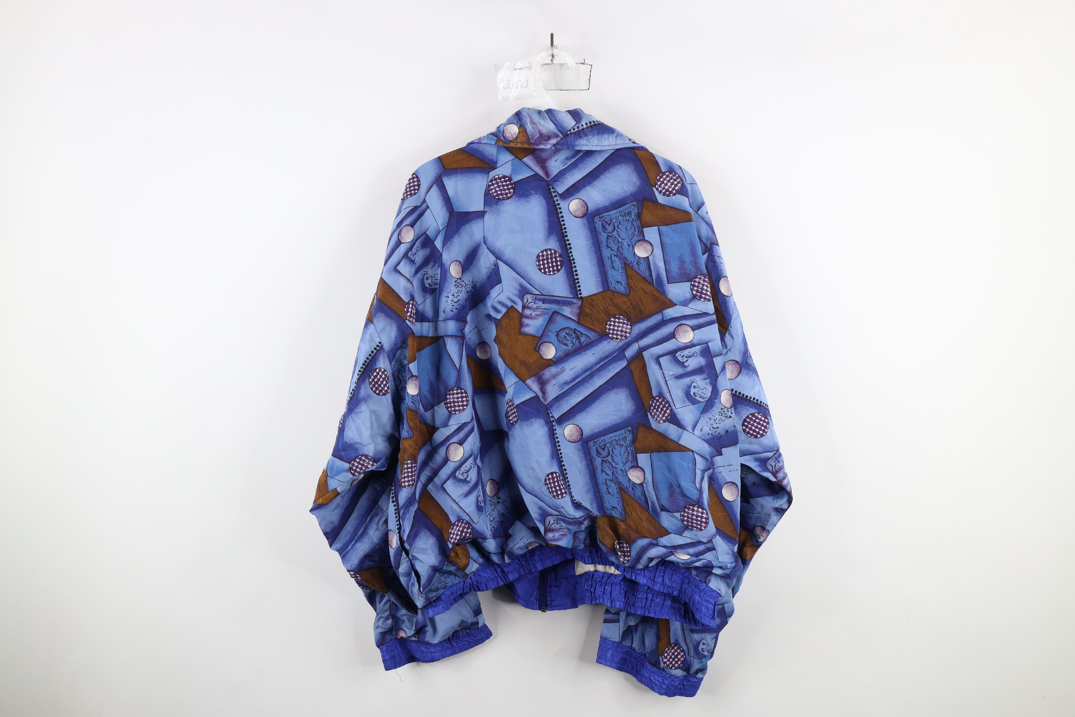 Vintage Vintage 90s Streetwear Abstract Lined Windbreaker Jacket Size XL / US 12-14 / IT 48-50 - 12 Thumbnail
