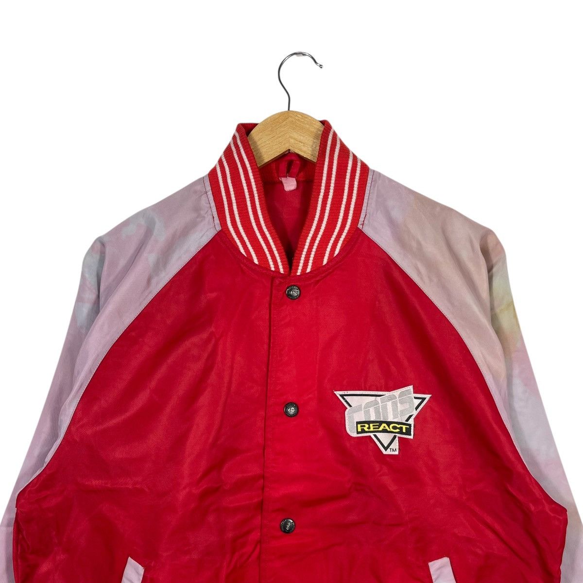 Converse Vintage Converse 1993 Star Club Meeting Varsity Jacket Red Size US L / EU 52-54 / 3 - 3 Thumbnail