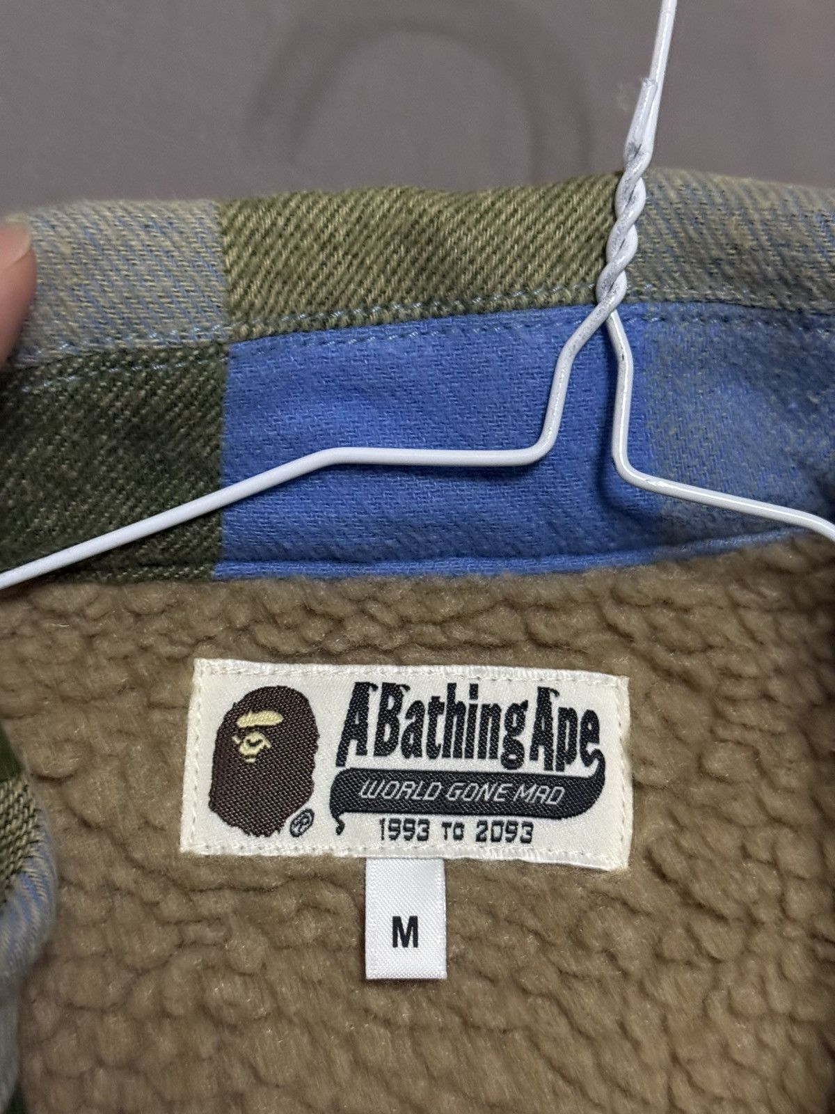 Bape bape blue checkered jacket Size US M / EU 48-50 / 2 - 4 Thumbnail