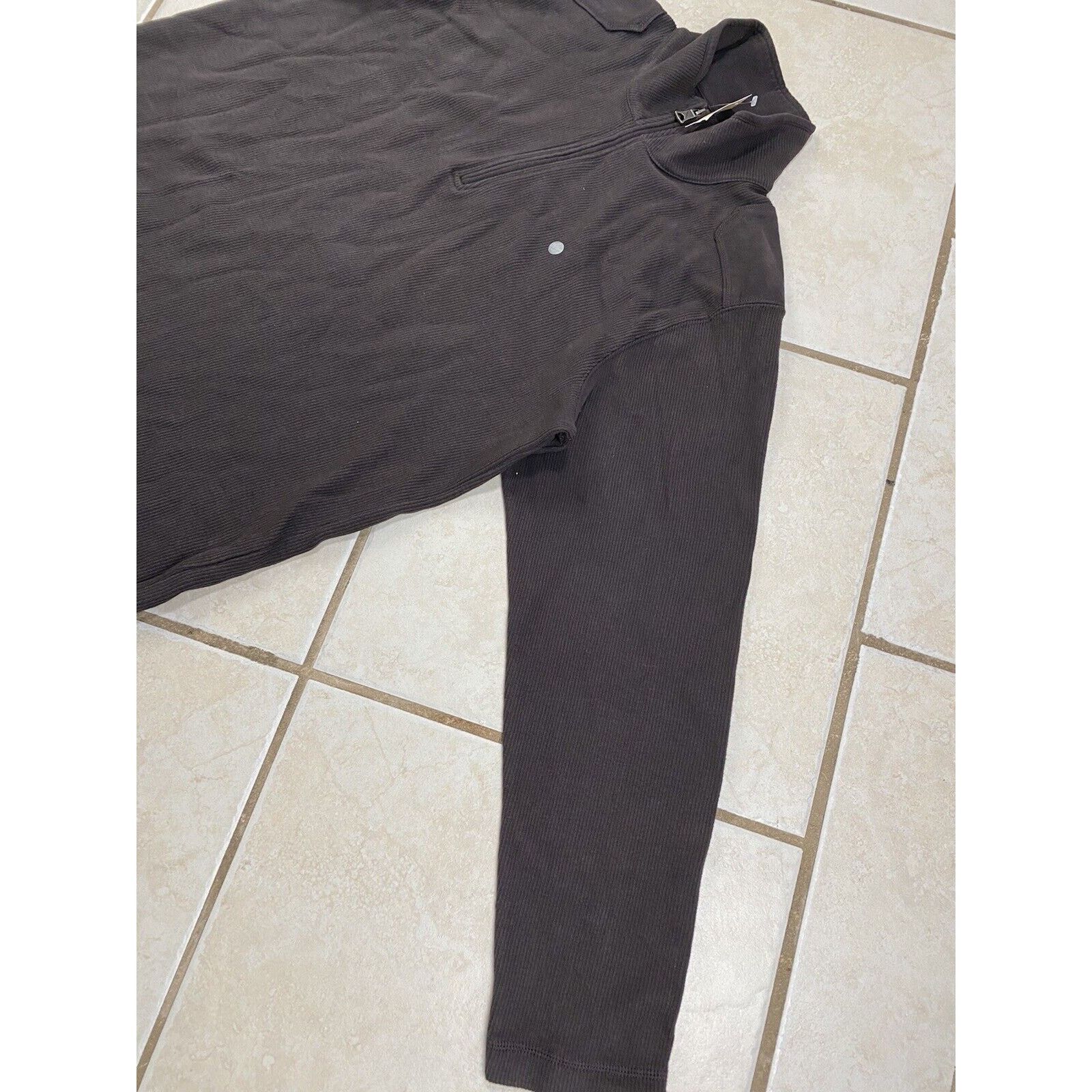 Eddie Bauer NWT Eddie Bauer 1/4 Quarter Zip Brown Sweater Ribbed Cotton Size US L / EU 52-54 / 3 - 4 Thumbnail