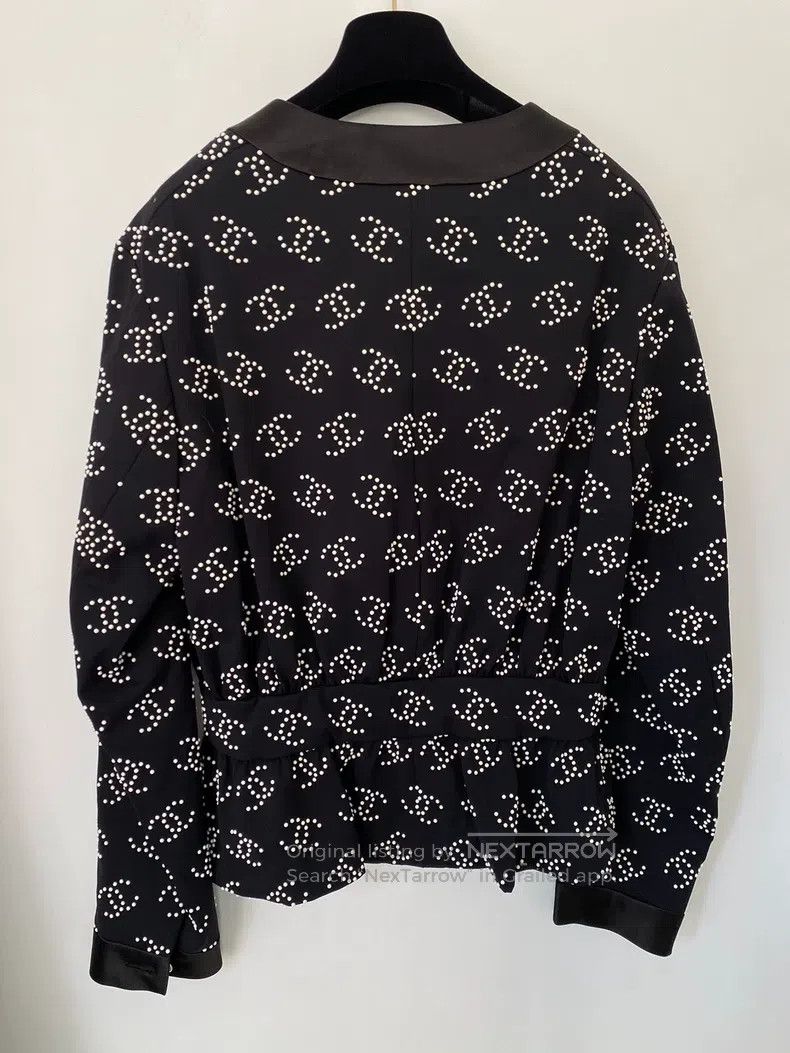 Chanel Chanel Monte Carlo black beaded silver flash buckle round- Size XS / US 0-2 / IT 36-38 - 2 Thumbnail