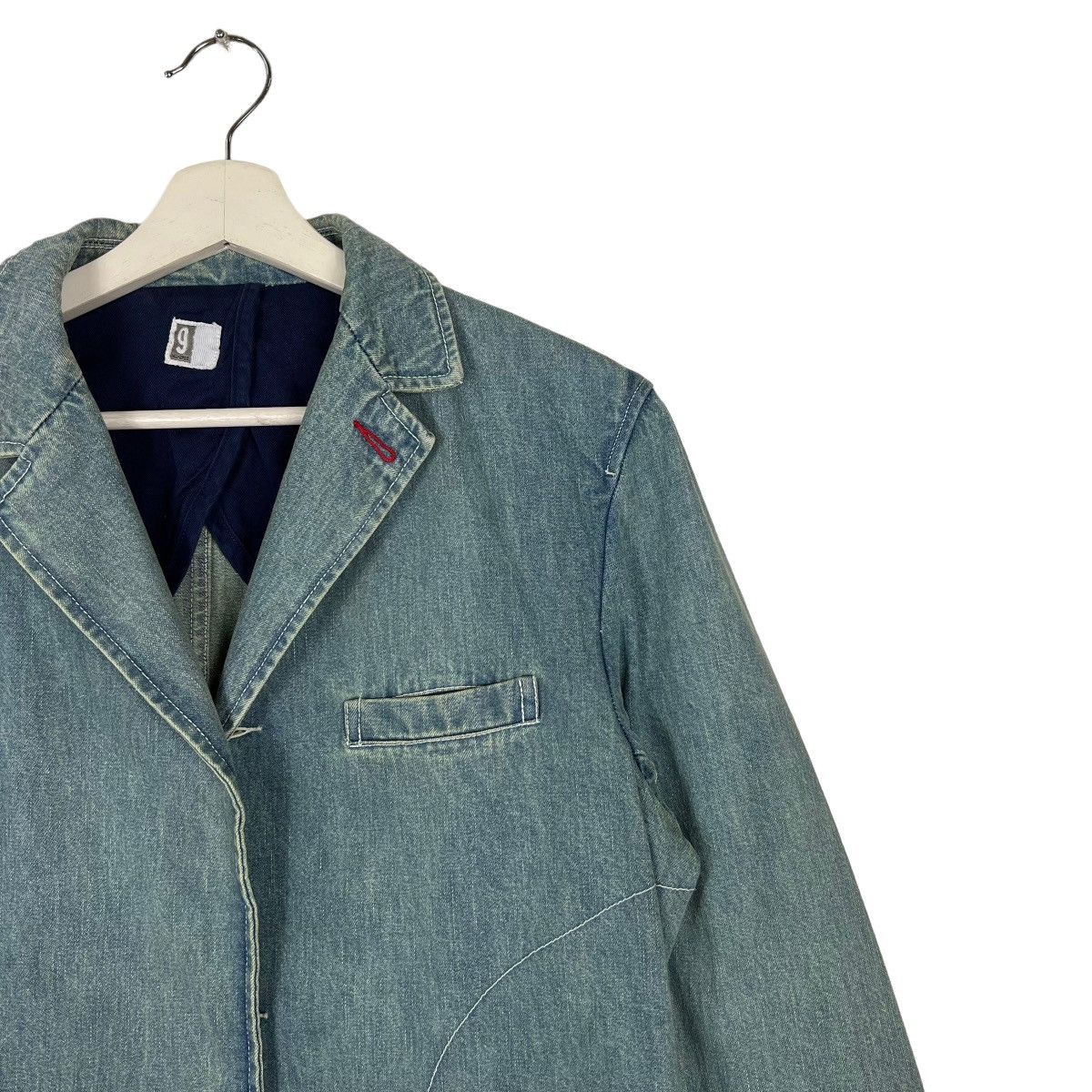 Japanese Brand 🔥 9 SPEC BROKEN DENIM JACKET Size US M / EU 48-50 / 2 - 6 Thumbnail