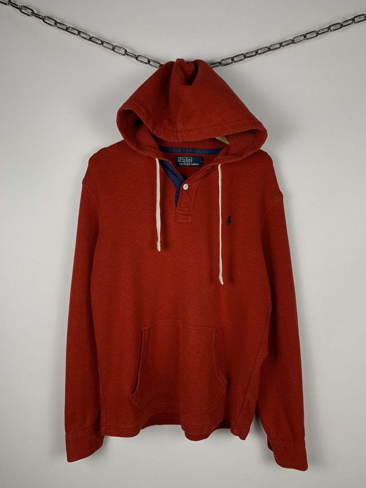 Polo Ralph Lauren Vintage 90’s Polo Ralph Lauren Heavyweight Hoodie Blue Pony Size US S / EU 44-46 / 1 - 1 Thumbnail