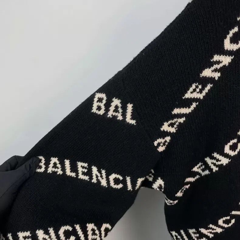 Balenciaga Balenciaga Printed Logo Half-Zip High-Neck Sweater Size US XS / EU 42 / 0 - 4 Thumbnail