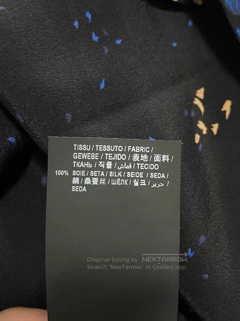 Saint Laurent Paris Saint Laurent Paris Size 37 Blue hibiscus shirt i Size US M / EU 48-50 / 2 - 6 Thumbnail