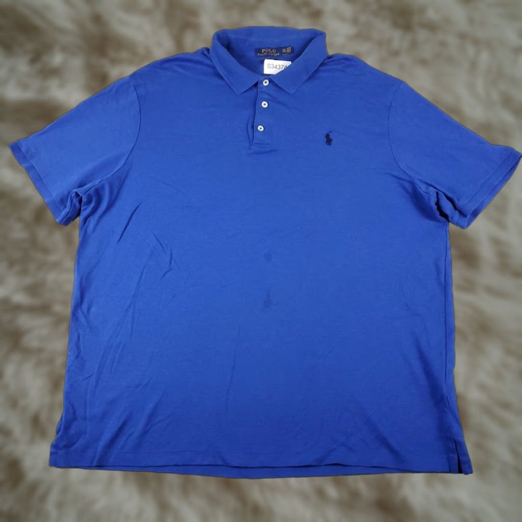 Ralph Lauren Ralph Lauren Polo Shirt Mens 2XL Blue Pony Casual Short Sleeve Size US XXL / EU 58 / 5 - 1 Thumbnail