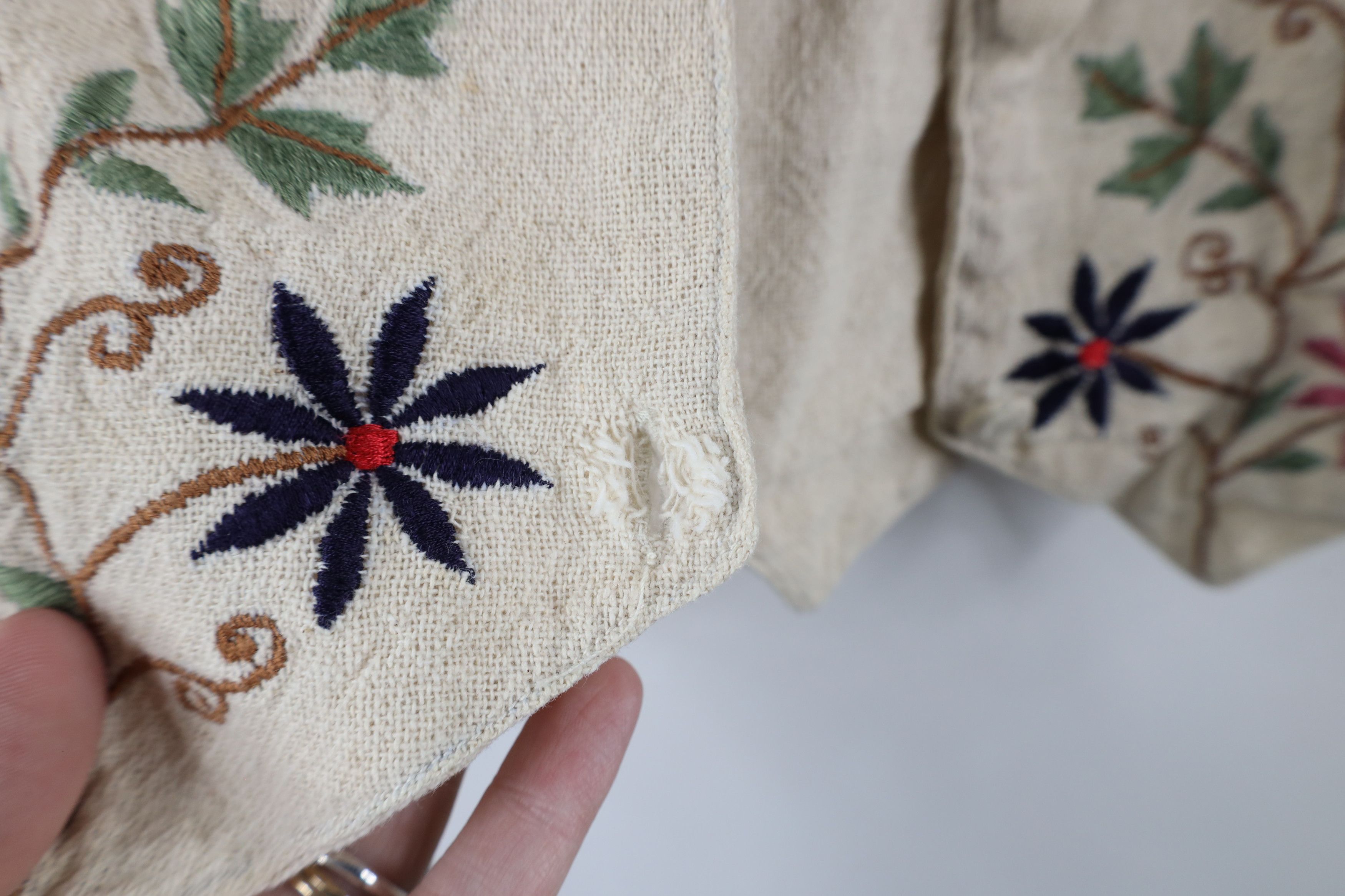 Vintage Vintage 90s Streetwear Embroidered Flower Button Vest Jacket Size M / US 6-8 / IT 42-44 - 9 Thumbnail