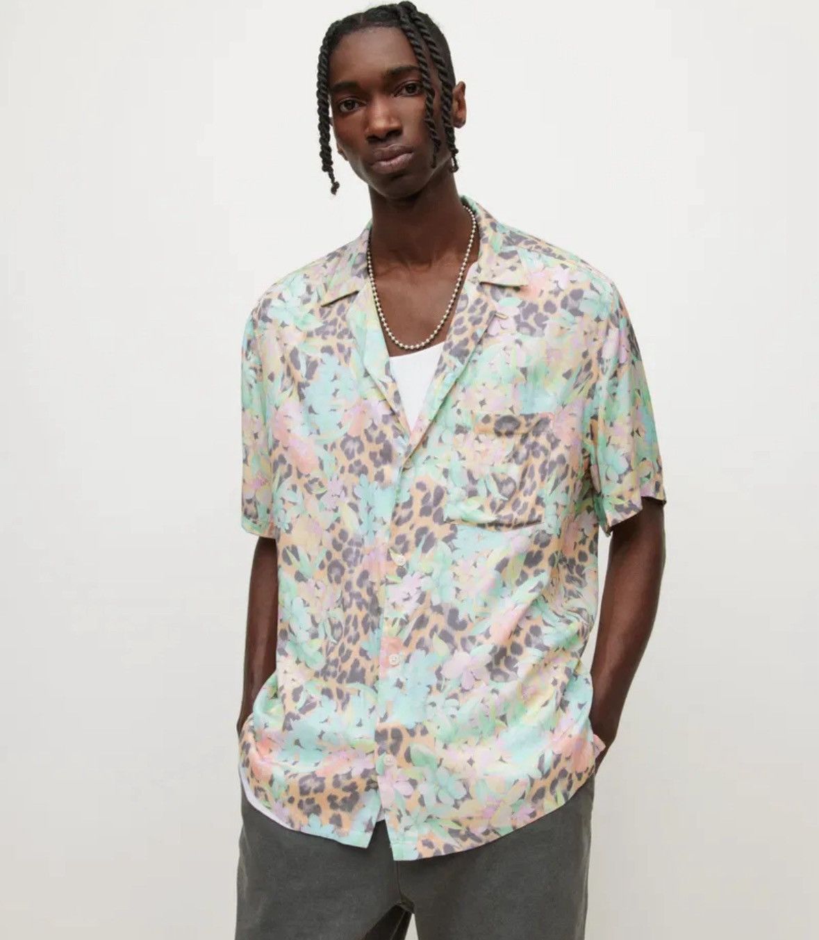 Allsaints × Japanese Brand Mens AllSaints LIGULARIA SS SHIRT button up Hawaiian crazy Size US L / EU 52-54 / 3 - 1 Thumbnail