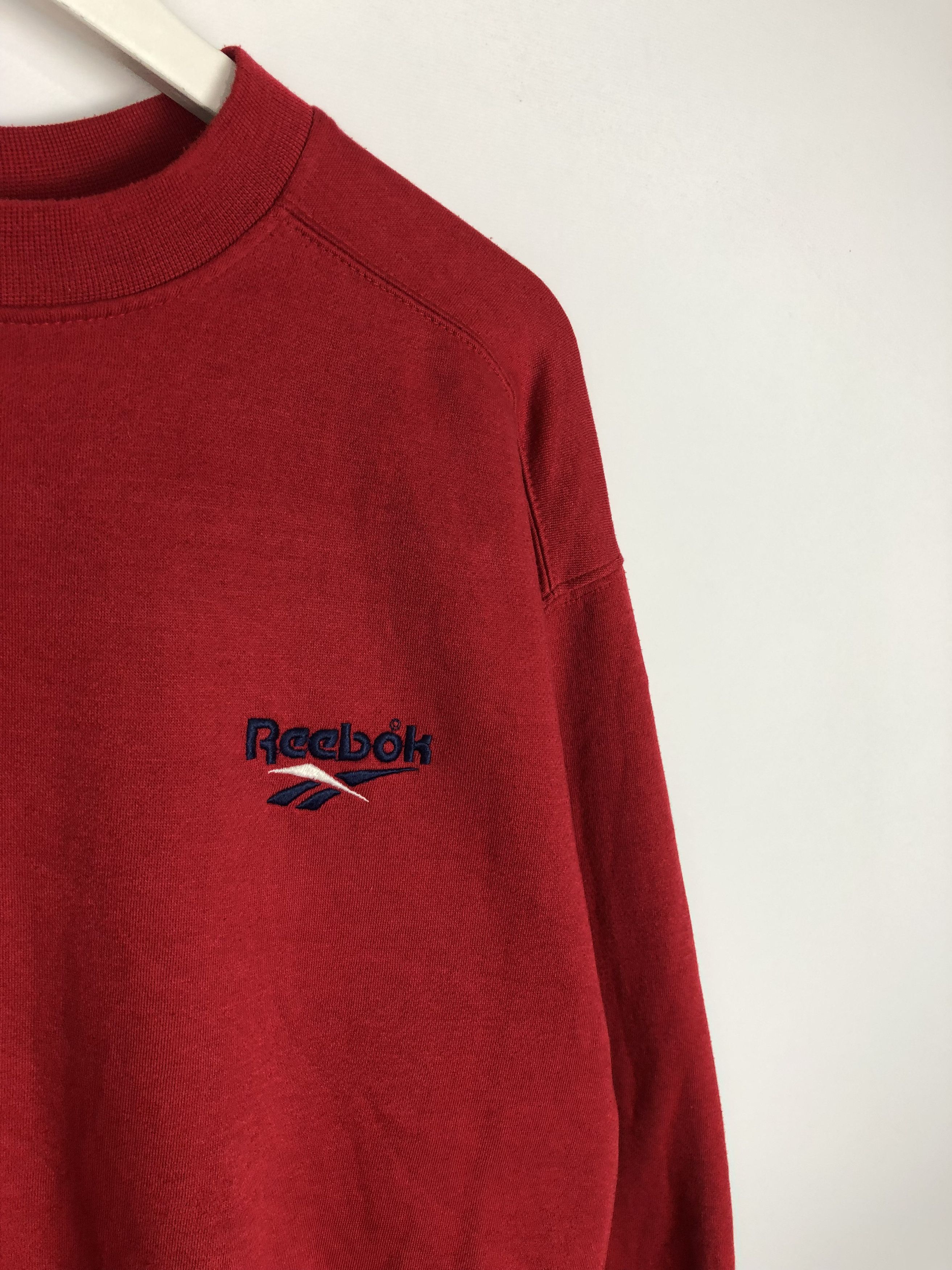 Reebok Reebok Vintage Sweathsirt Crewneck Logo Red size S Size US S / EU 44-46 / 1 - 4 Thumbnail