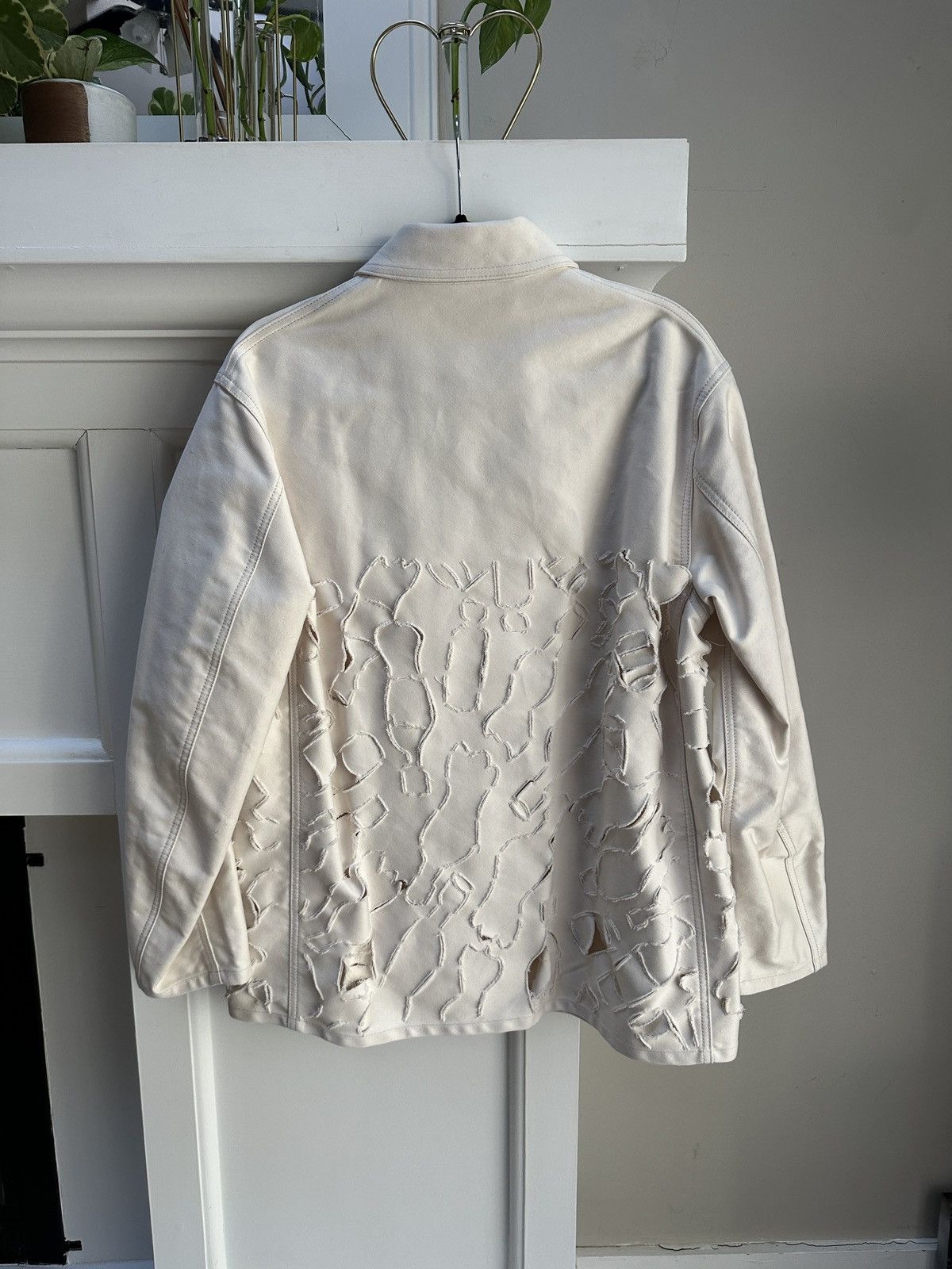 Marni Ivory Cut-Out Collared Shirt Jacket Size US S / EU 44-46 / 1 - 5 Thumbnail