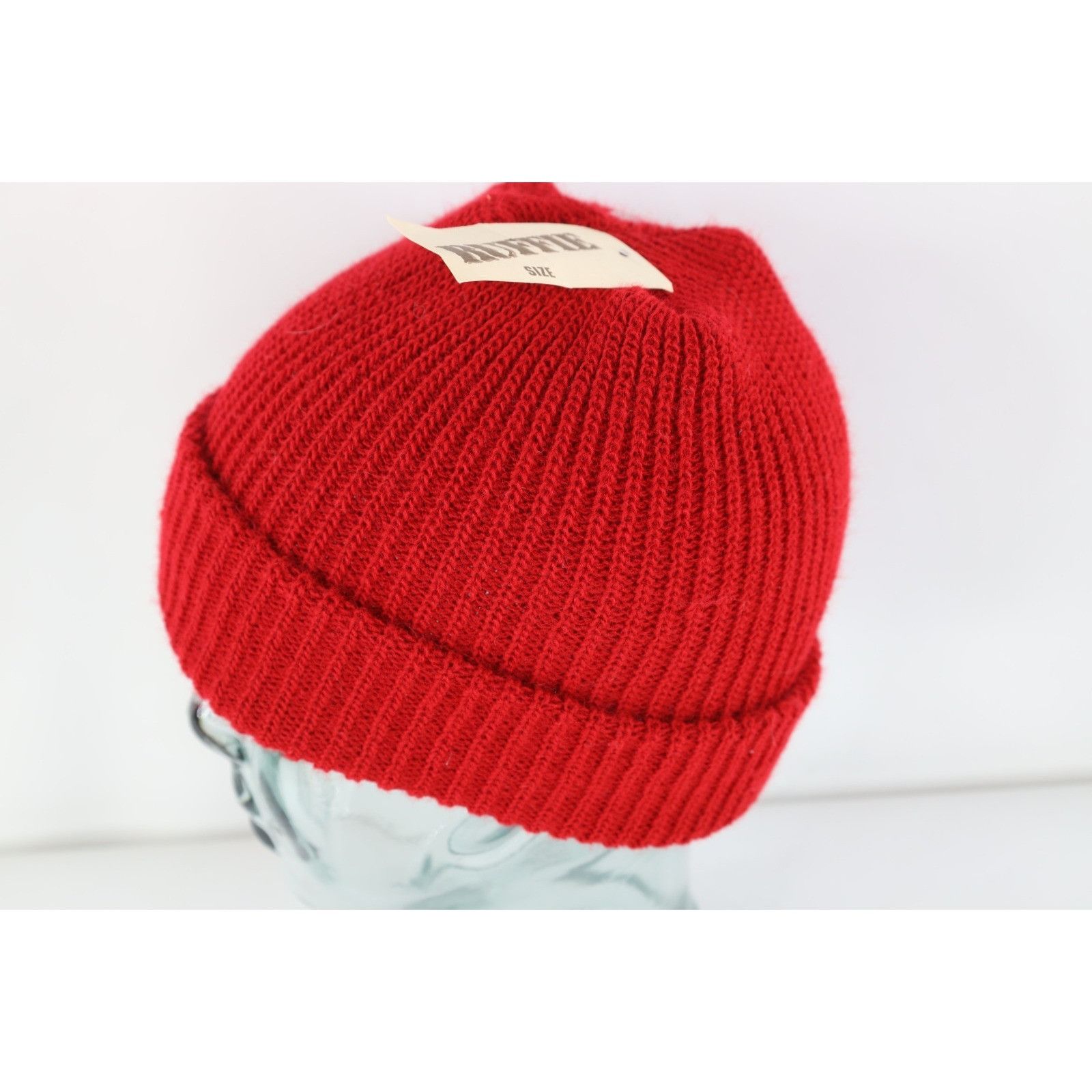 Vintage NOS Vintage 90s Streetwear Ribbed Knit Winter Beanie Hat Size ONE SIZE - 2 Thumbnail
