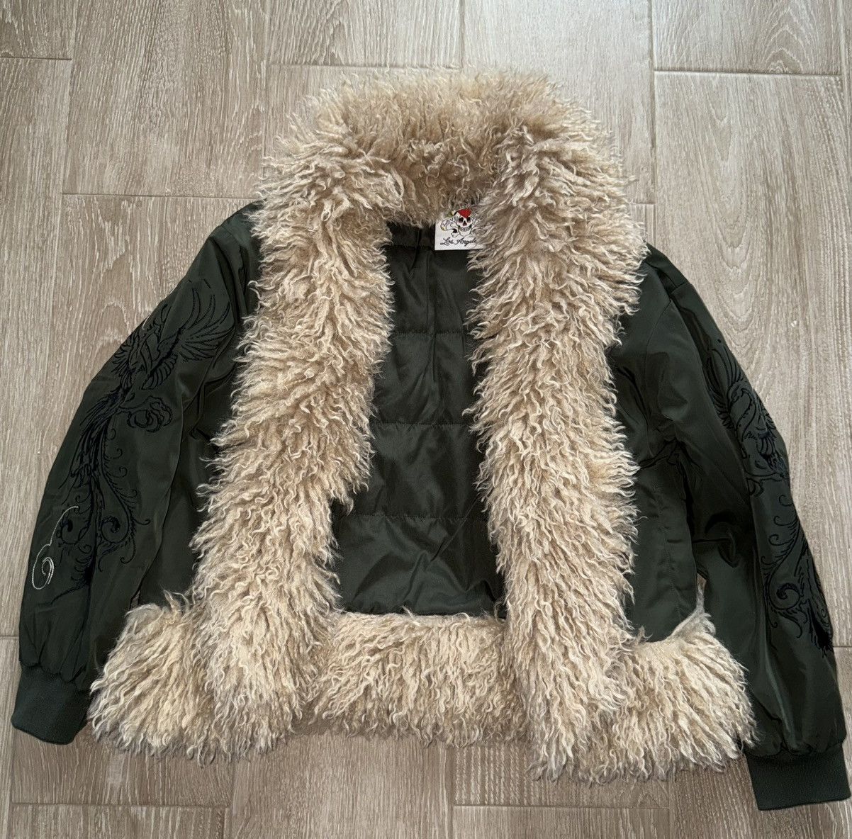 Ed Hardy Ed Hardy Phoenix Fur Jacket Size L / US 10 / IT 46 - 12 Thumbnail