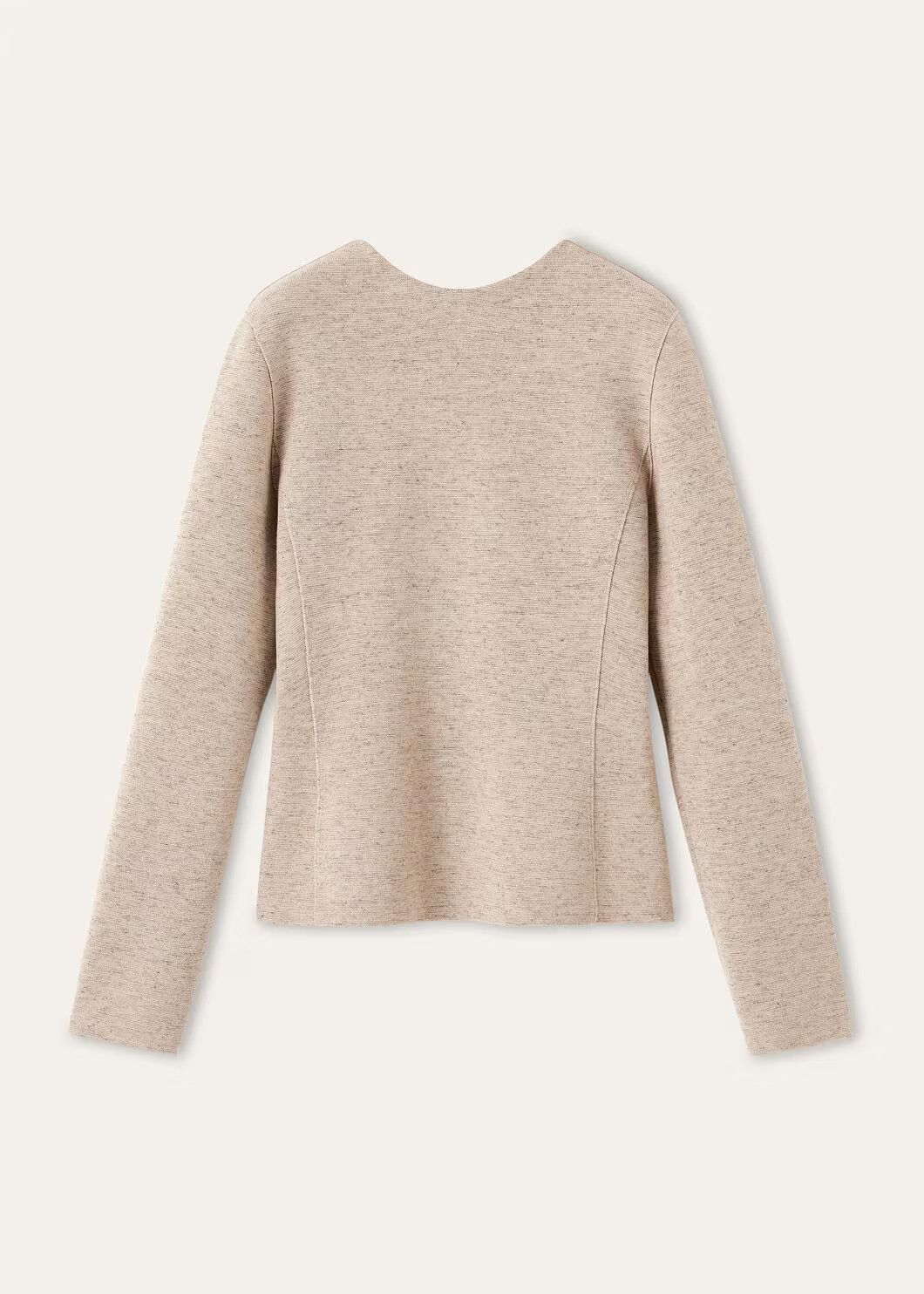 Loro Piana os11x0326 FAQ9064 Willow Crewneck Sweater in Quinoa Cream Size XS / US 0-2 / IT 36-38 - 1 Thumbnail