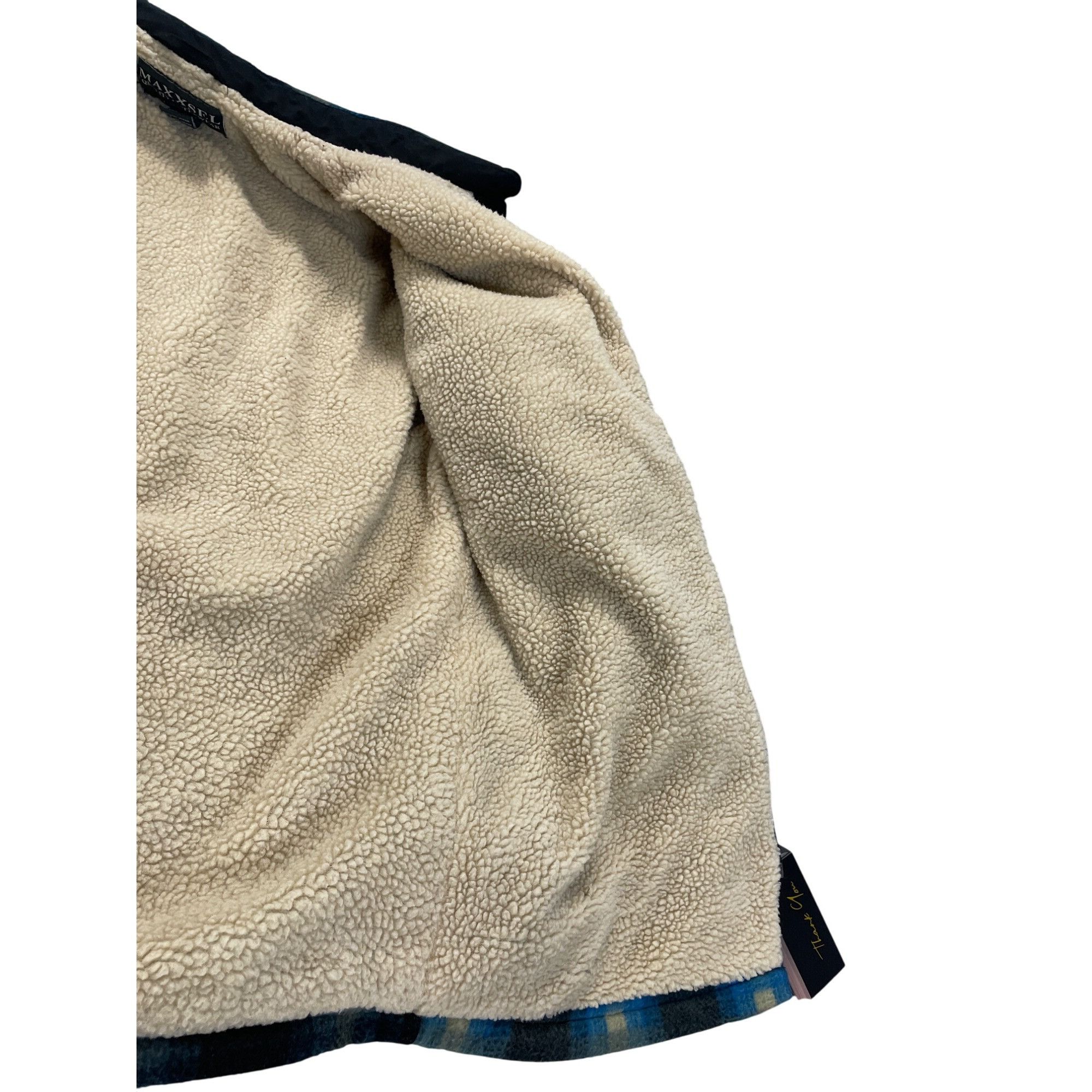 Other Maxxsel Mens Sherpa-Lined Buffalo Plaid Jacket Blue/Black XL Size US XL / EU 56 / 4 - 16 Thumbnail
