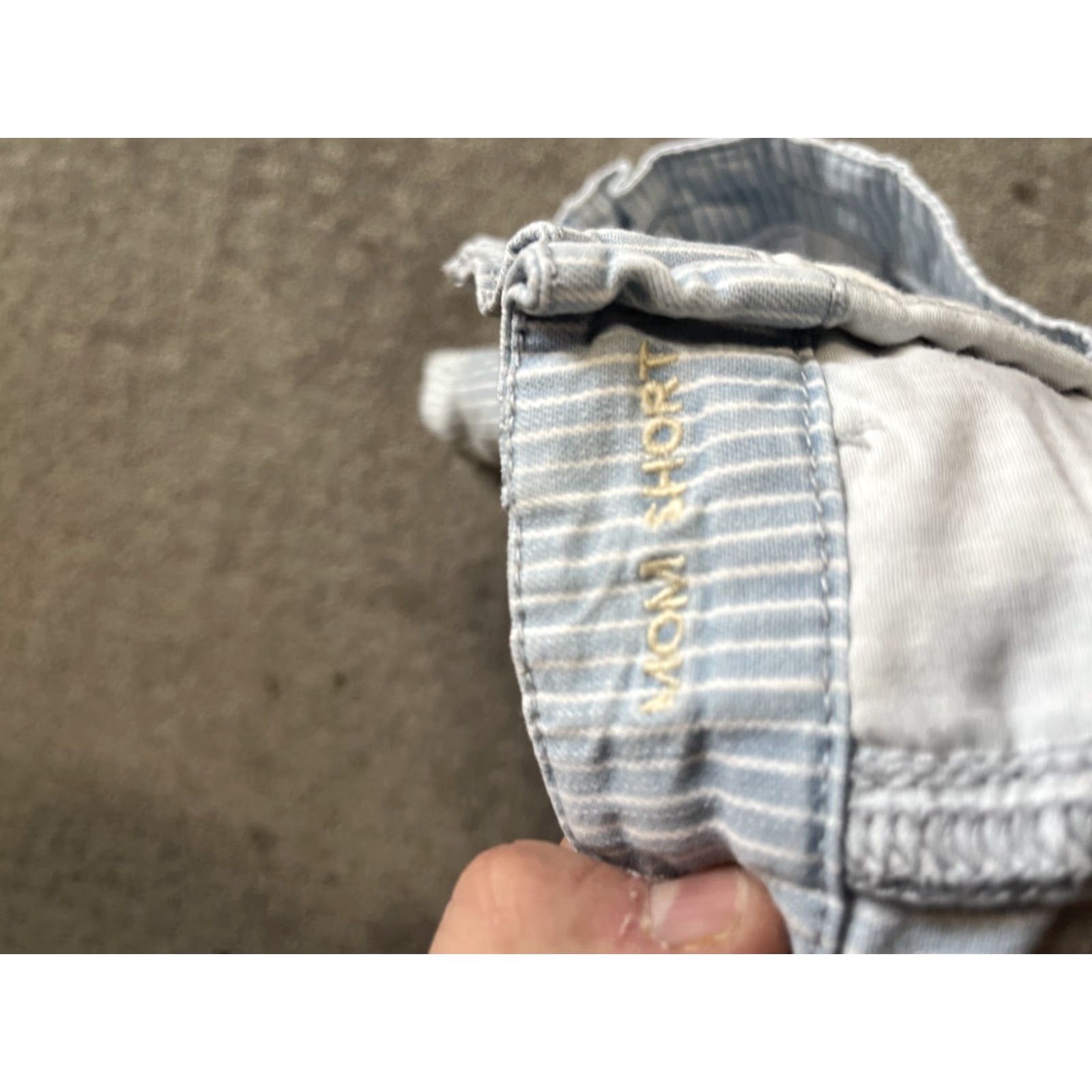 American Eagle Outfitters American Eagle Shorts Womens 8 Blue White Striped Highest Rise Mom Short Preppy Size 30" / US 8 / IT 44 - 3 Thumbnail
