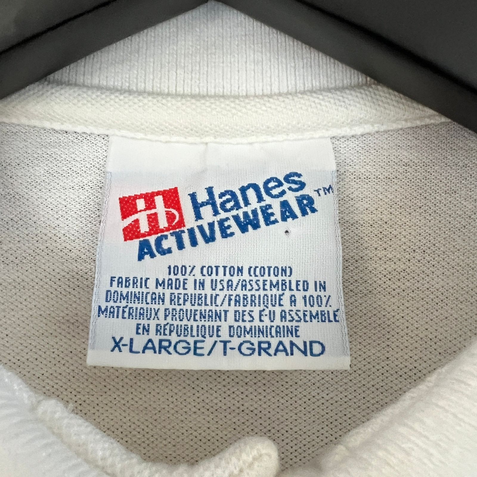 Hanes VTG Crazy Horse Open at Disney Mens White Golf Polo Shirt XL Size US XL / EU 56 / 4 - 4 Thumbnail