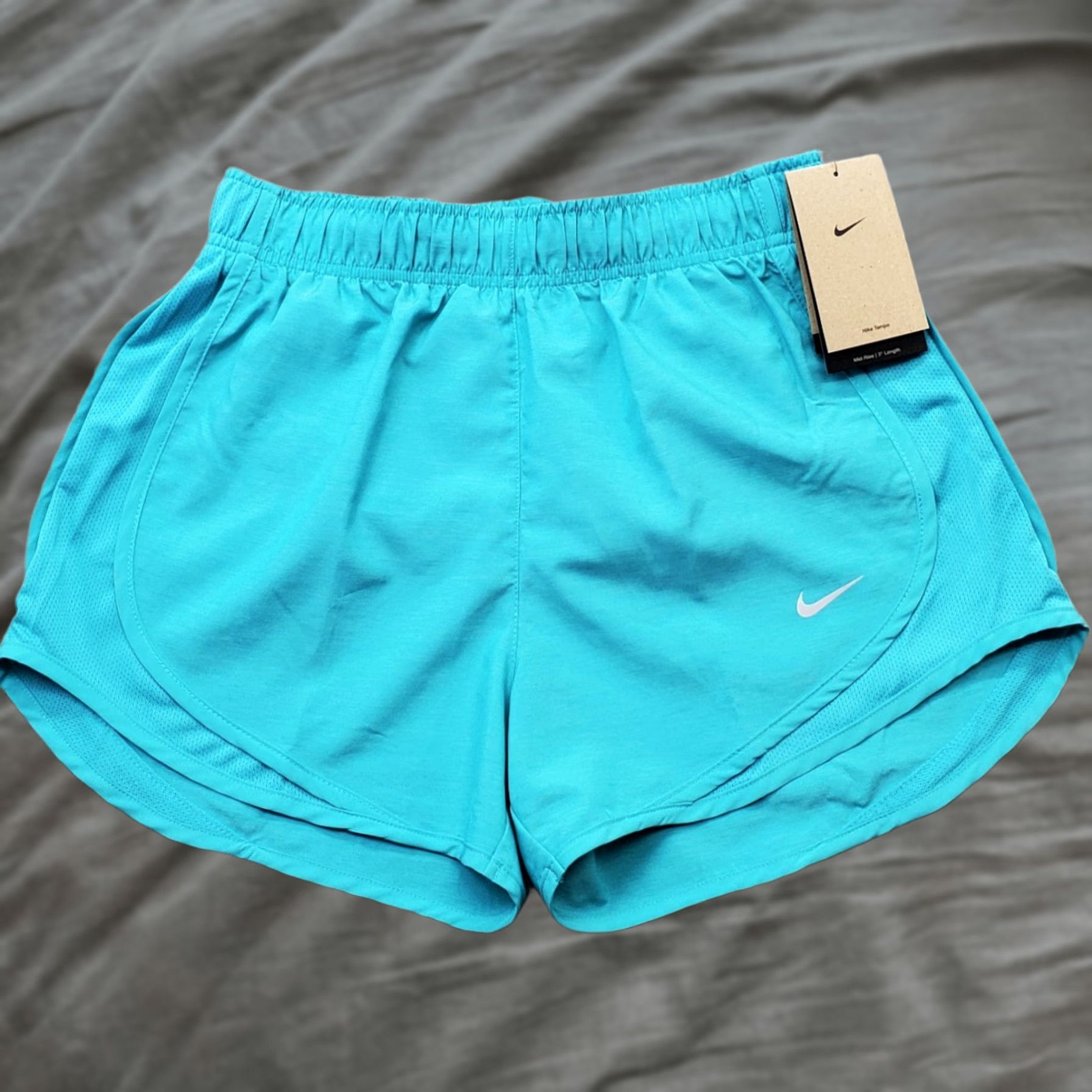 Nike Nike Tempo Shorts Womens S Blue Dri-Fit Mid Rise Elastic Waist Swoosh Logo Size 28" / US 6 / IT 42 - 1 Thumbnail