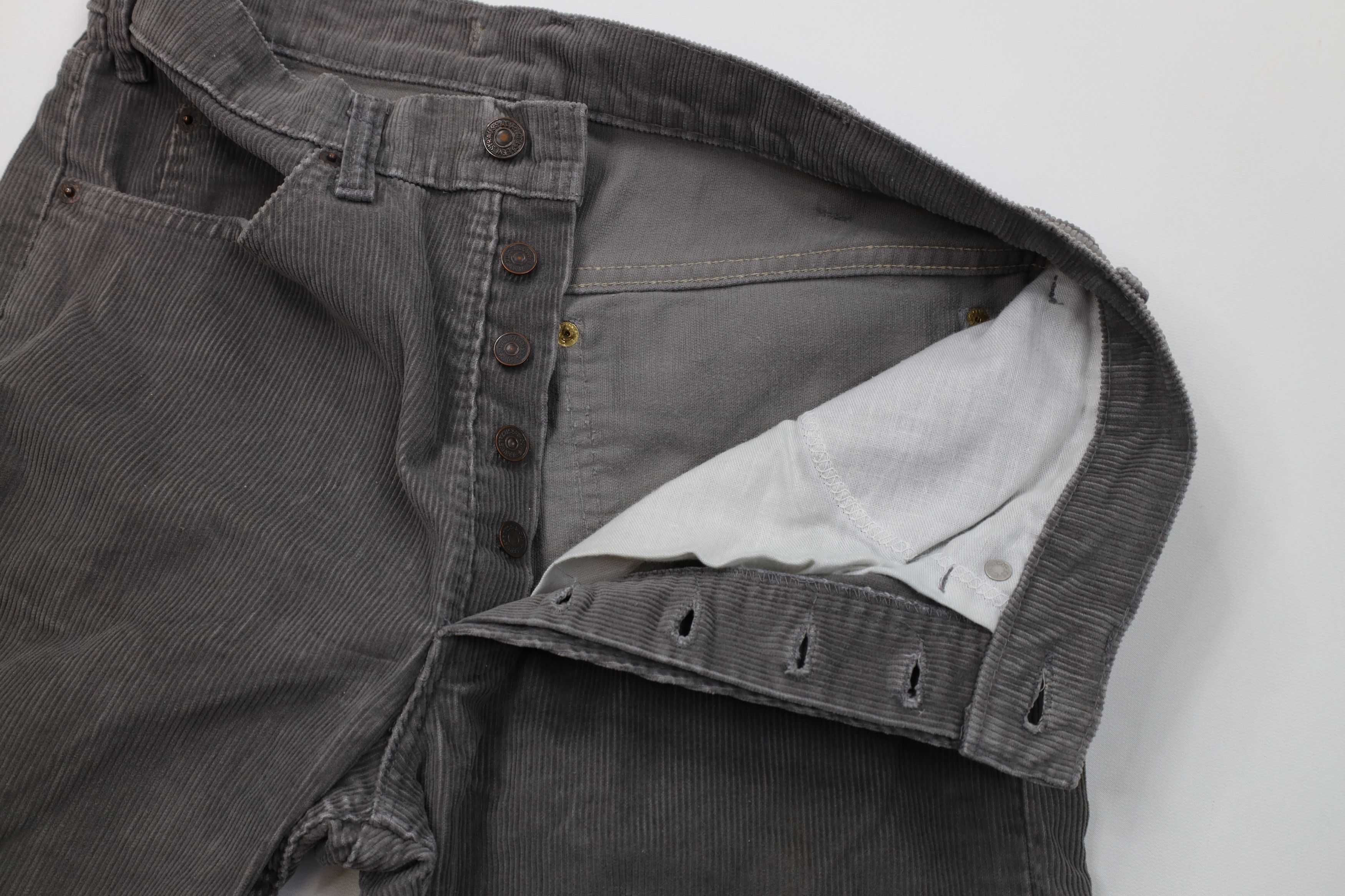Levi's Vintage 70s 80s Levis 517xx Western Corduroy Pants Gray USA Size US 30 / EU 46 - 9 Thumbnail