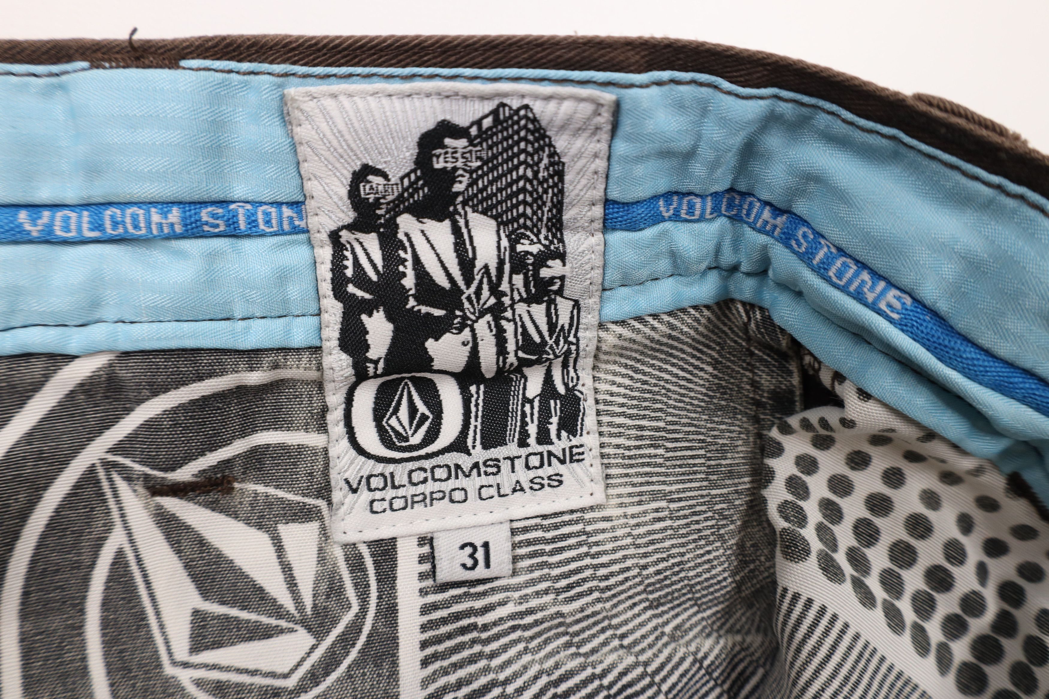 Vintage × Volcom Vintage Volcom Stone Out Baggy Surfing Chino Shorts Brown Size US 31 - 7 Thumbnail