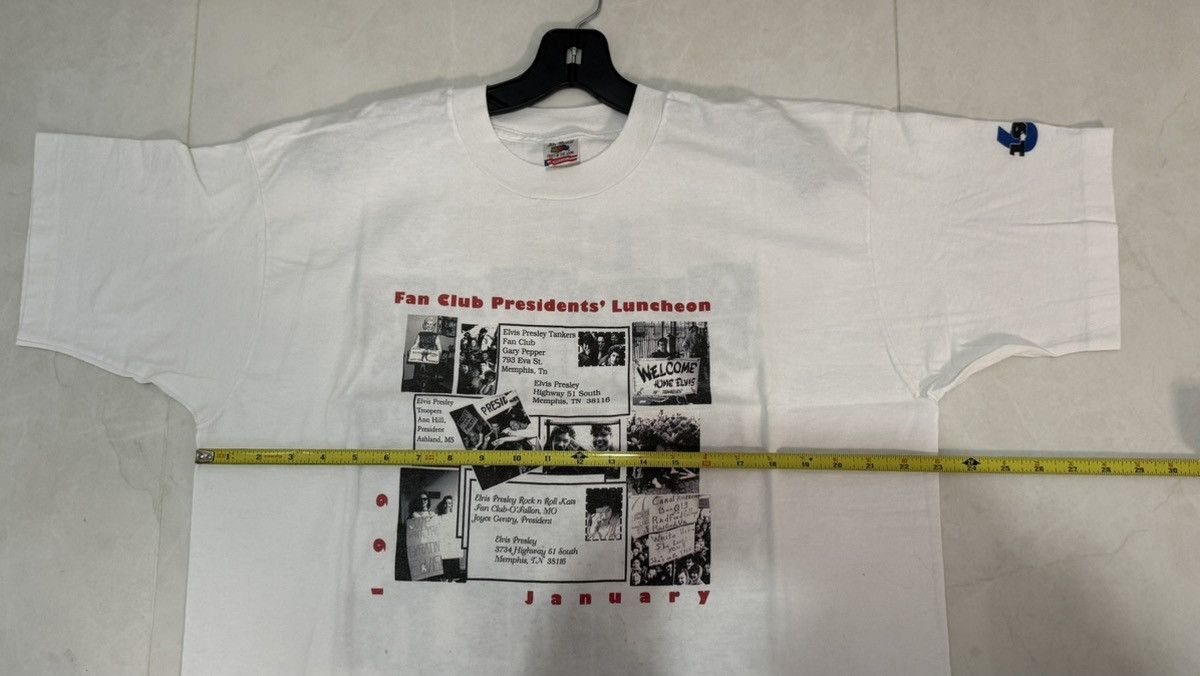 Band Tees 1995 Elvis Presley “Fan Club Presidents' Luncheon” Tee Size US XL / EU 56 / 4 - 10 Thumbnail