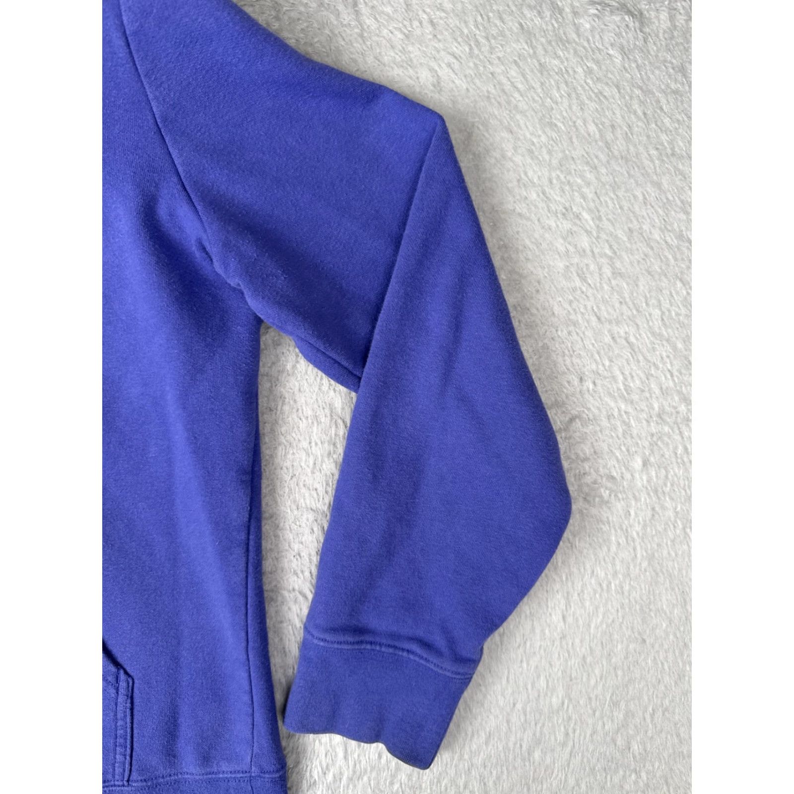The North Face The North Face Womens Large Blue Logo Pullover Hoodie Kangaroo Fleece Sweatshirt Size L / US 10 / IT 46 - 2 Thumbnail