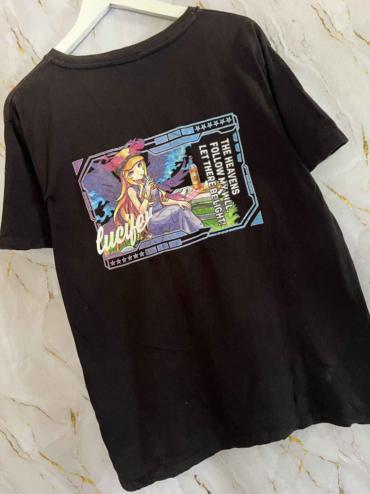 Anime Vintage Japanese Anime Graphic Tee Black – Harajuku Size US XXL / EU 58 / 5 - 4 Thumbnail