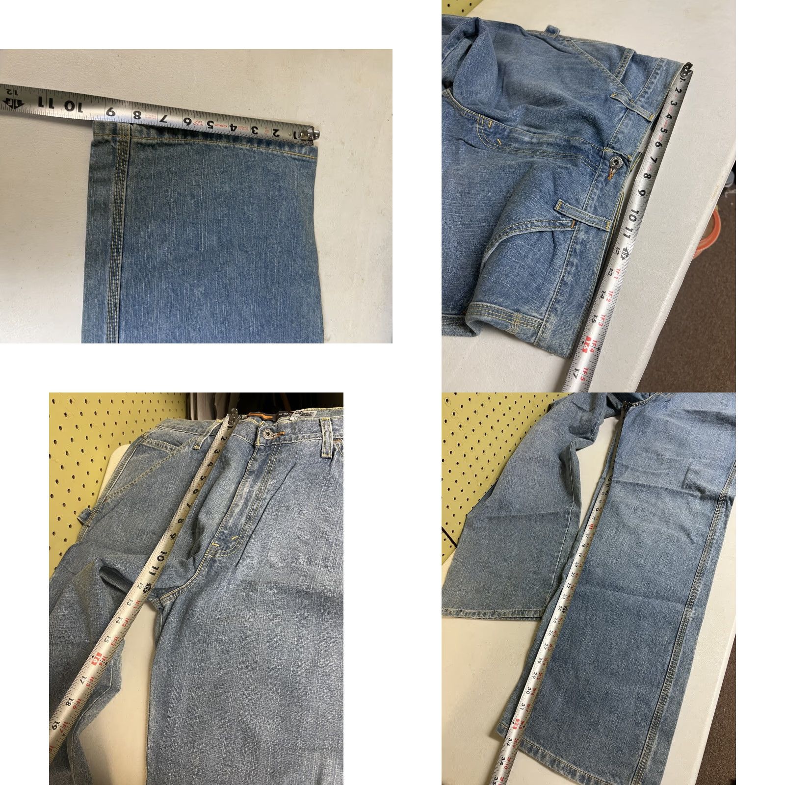 Levi's VTG Levi’s Silvertab 33x34 Wide-Leg Jeans Mens Regular Cotton Blue Baggy Carpenter 90s Skate USA Size US 33 - 8 Thumbnail