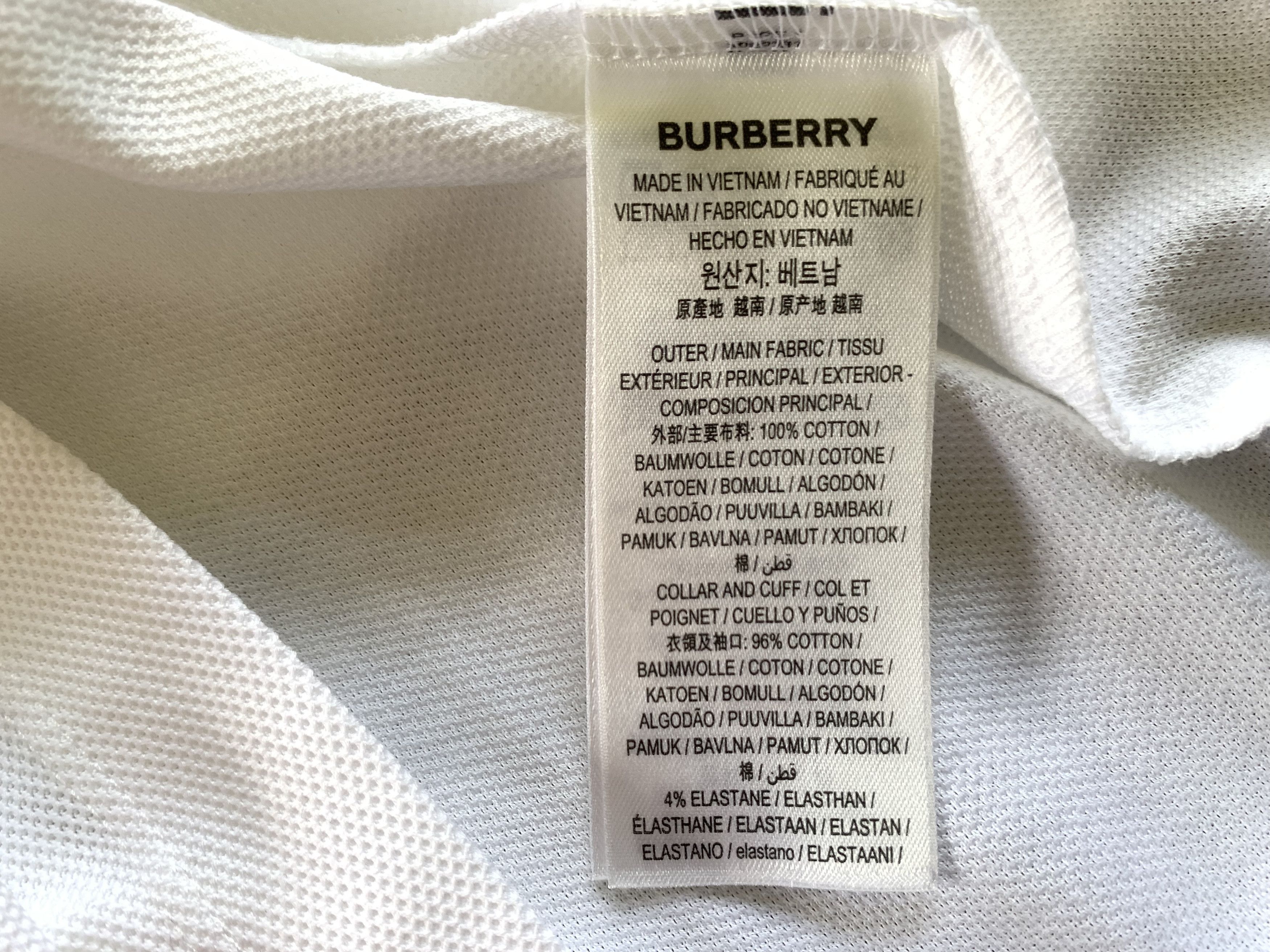 Burberry Burberry Malleco Womens White Cotton Polo Size XS / US 0-2 / IT 36-38 - 10 Thumbnail