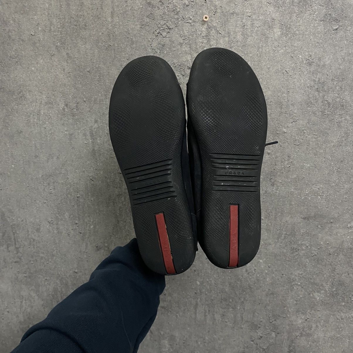 Prada Vintage Prada Shoes Trainers Slip On Sneakers Black Y2K Size US 5 / EU 37 - 8 Thumbnail