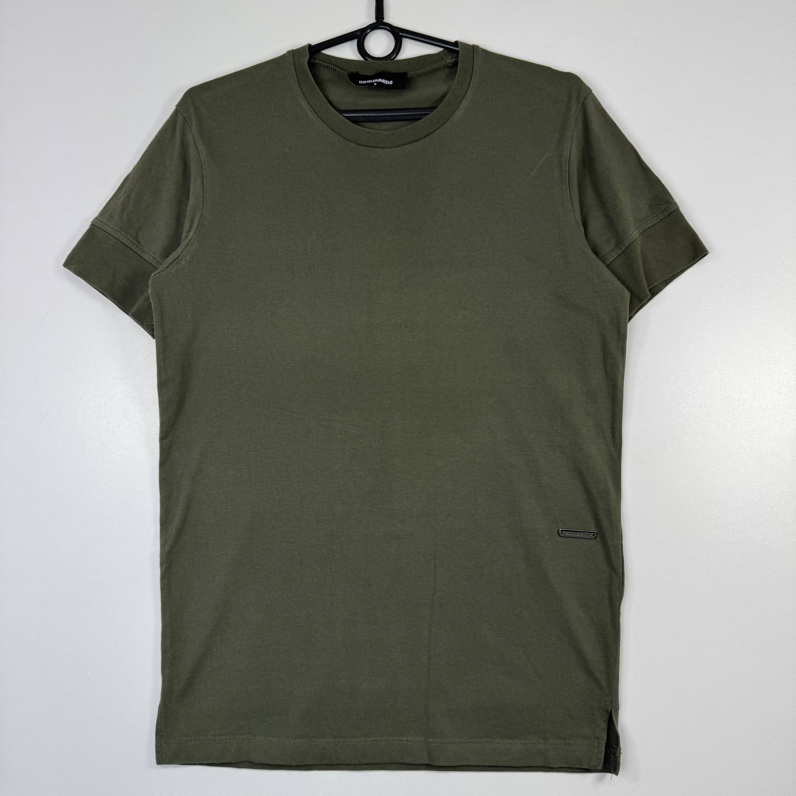 Dsquared2 Dsquared2 Basic Logo T-Shirt Khaki Green Mens Size S Size US S / EU 44-46 / 1 - 1 Thumbnail