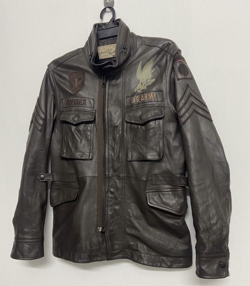 Avirex Avirex Leather Jacket Type M65 US Army Flight Jacket Size US M / EU 48-50 / 2 - 4 Thumbnail