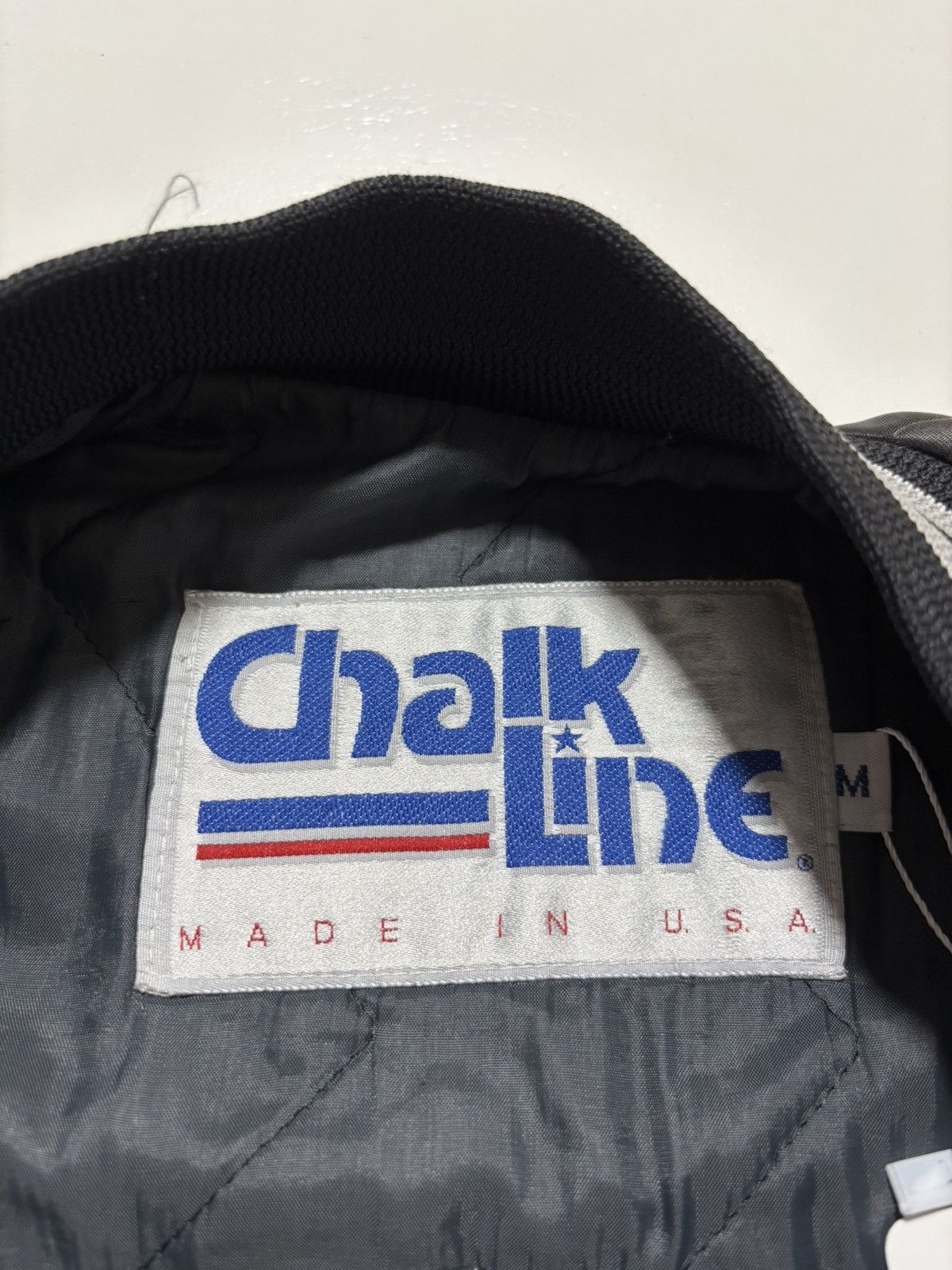 Chalk Line Vintage 80s Oakland Raiders Satin Chalk Line Size US M / EU 48-50 / 2 - 2 Thumbnail