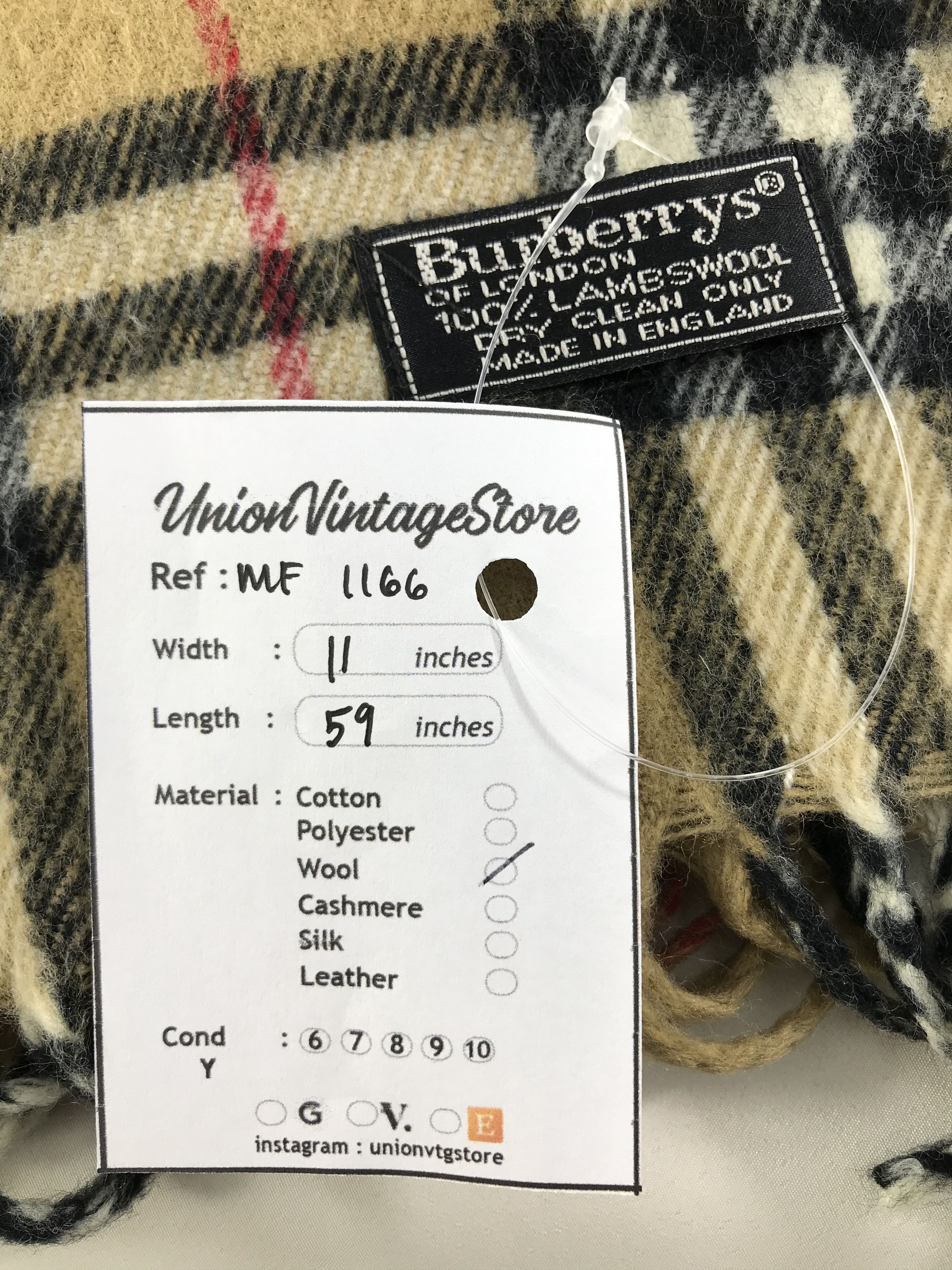 Burberry Vintage Burberry Scarf/Muffler/Neckwear MF1166 Size ONE SIZE - 5 Thumbnail