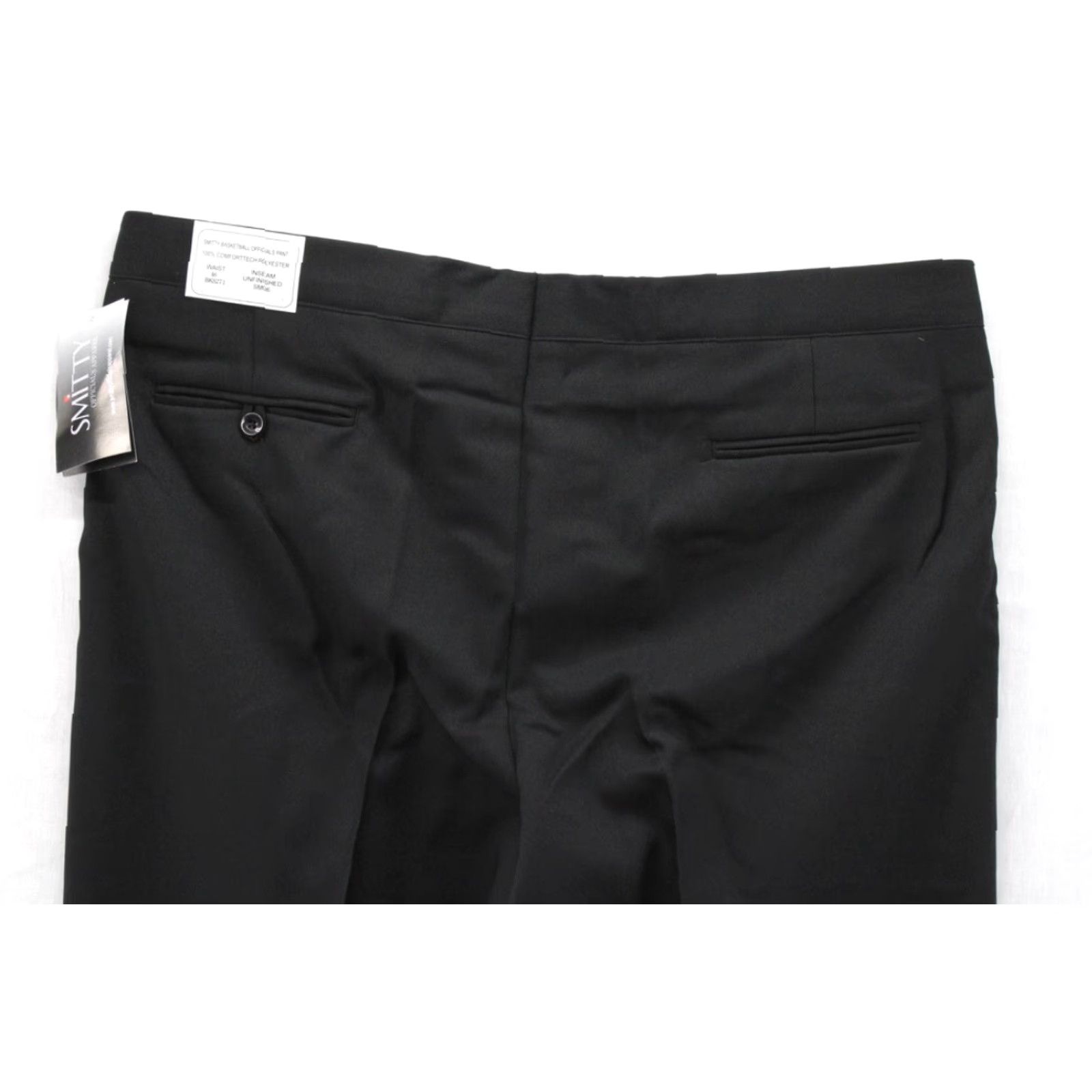 Vintage NWT Smitty Basketball Official Ref Pant Men's 46 Unhemmed Comforttech Black Size US 30 / EU 46 - 6 Thumbnail