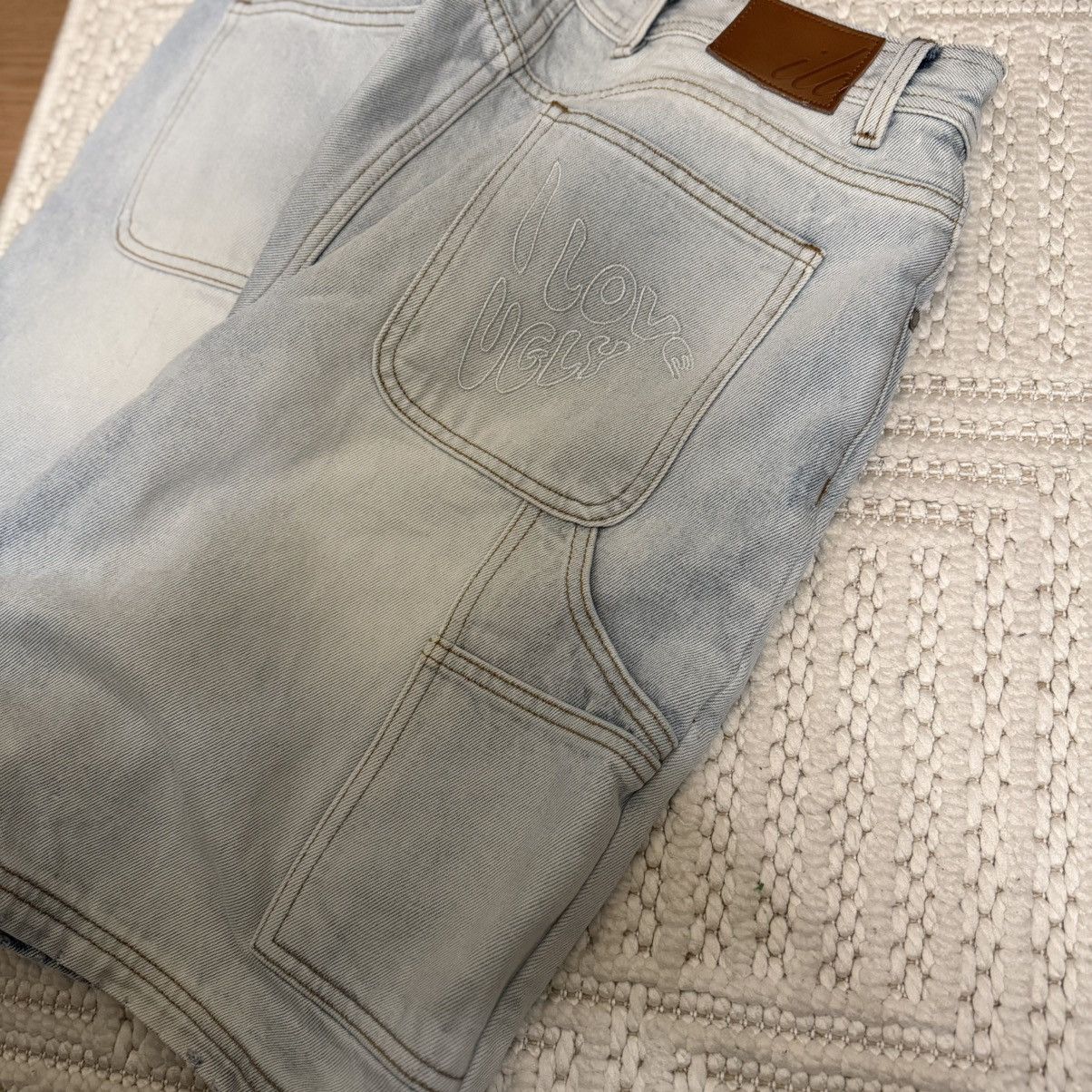 I Love Ugly I Love Ugly iloveugly Denim Short Light Vintage Blue M Size US 31 - 5 Thumbnail