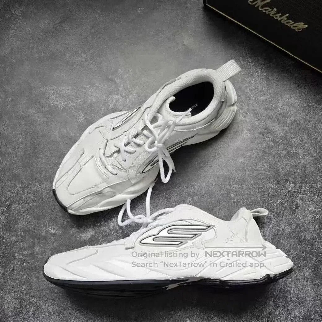 Balenciaga White Chunky Low-Top Sneakers Size 9. Size US 9 / EU 42 - 4 Thumbnail