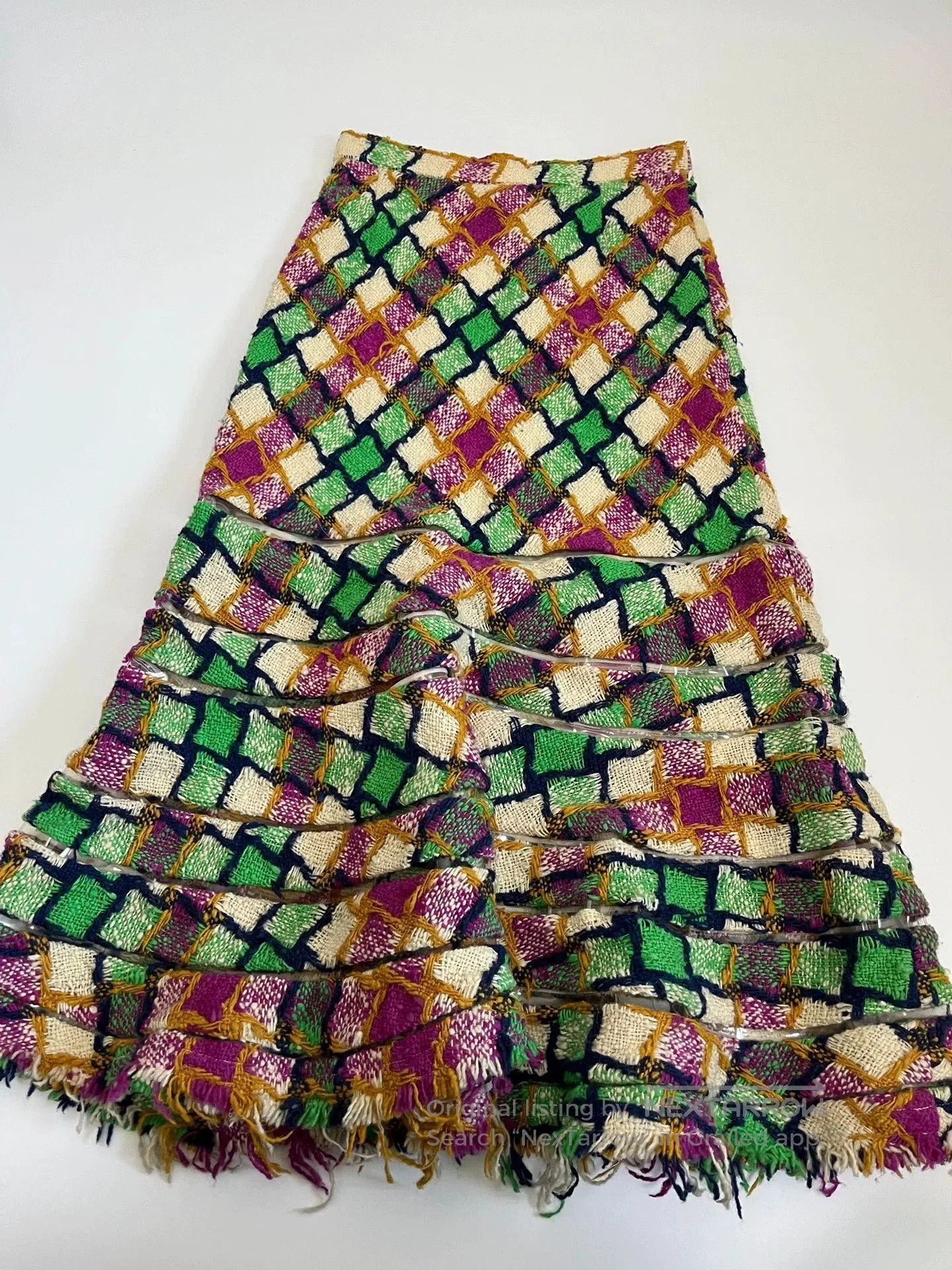 Junya Watanabe Junya Watanabe Plaid Flared Skirt. Size 34" / US 12 / IT 48 - 3 Thumbnail