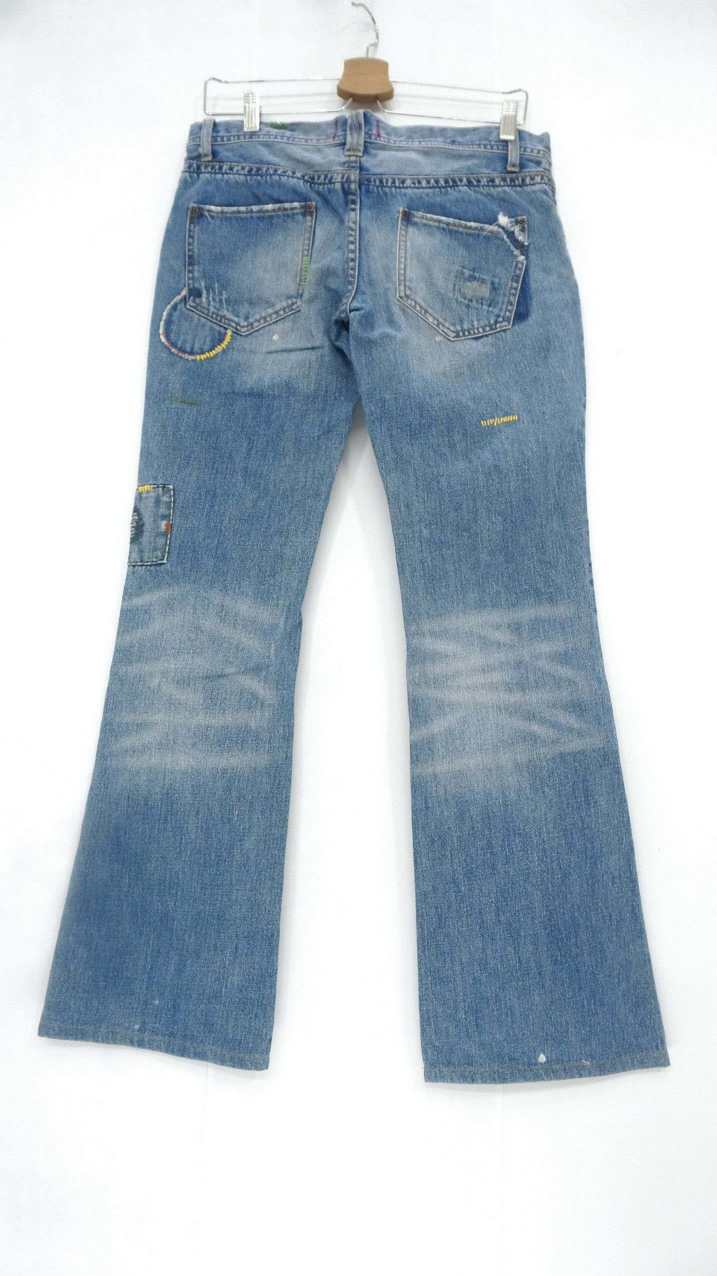 🇯🇵[a:r] Japan Boro Patch Flare Lowrise Women Jeans
