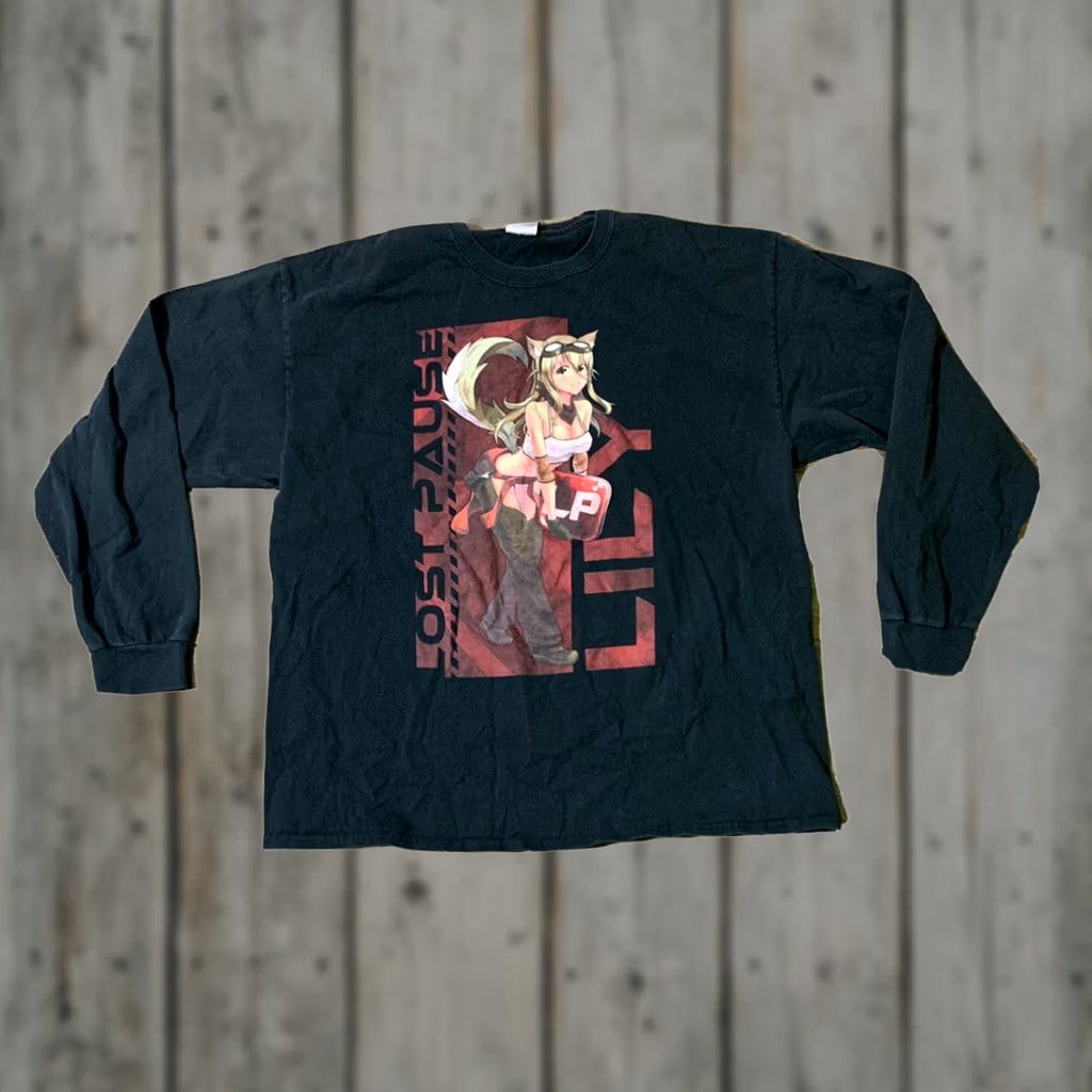 Vintage Lilly Lost Anime Long Sleeve T Shirt Mens Black XL Size US XL / EU 56 / 4 - 1 Thumbnail