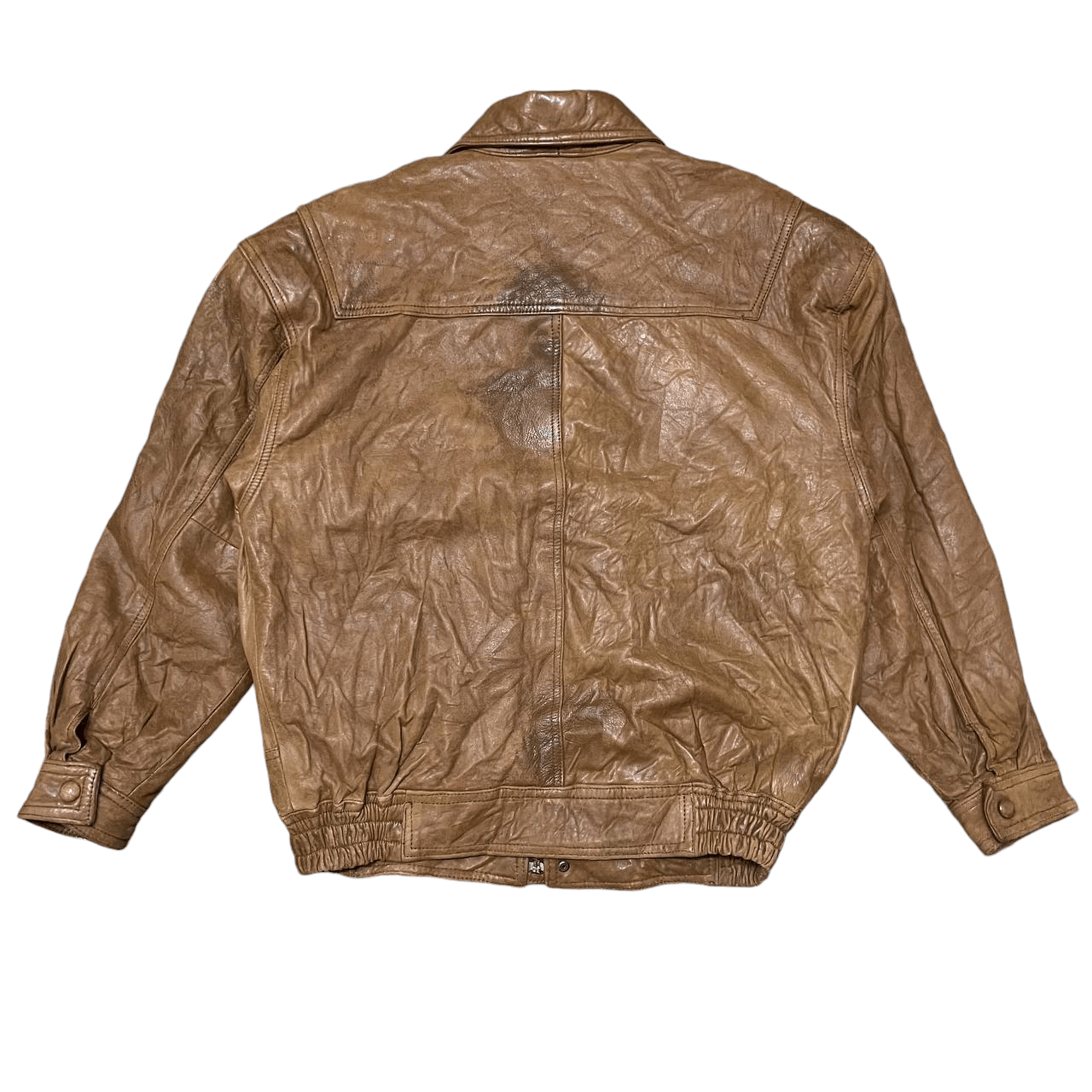 Genuine Leather Vintage 00's Real Leather Bomber Style Jacket Size US L / EU 52-54 / 3 - 14 Thumbnail