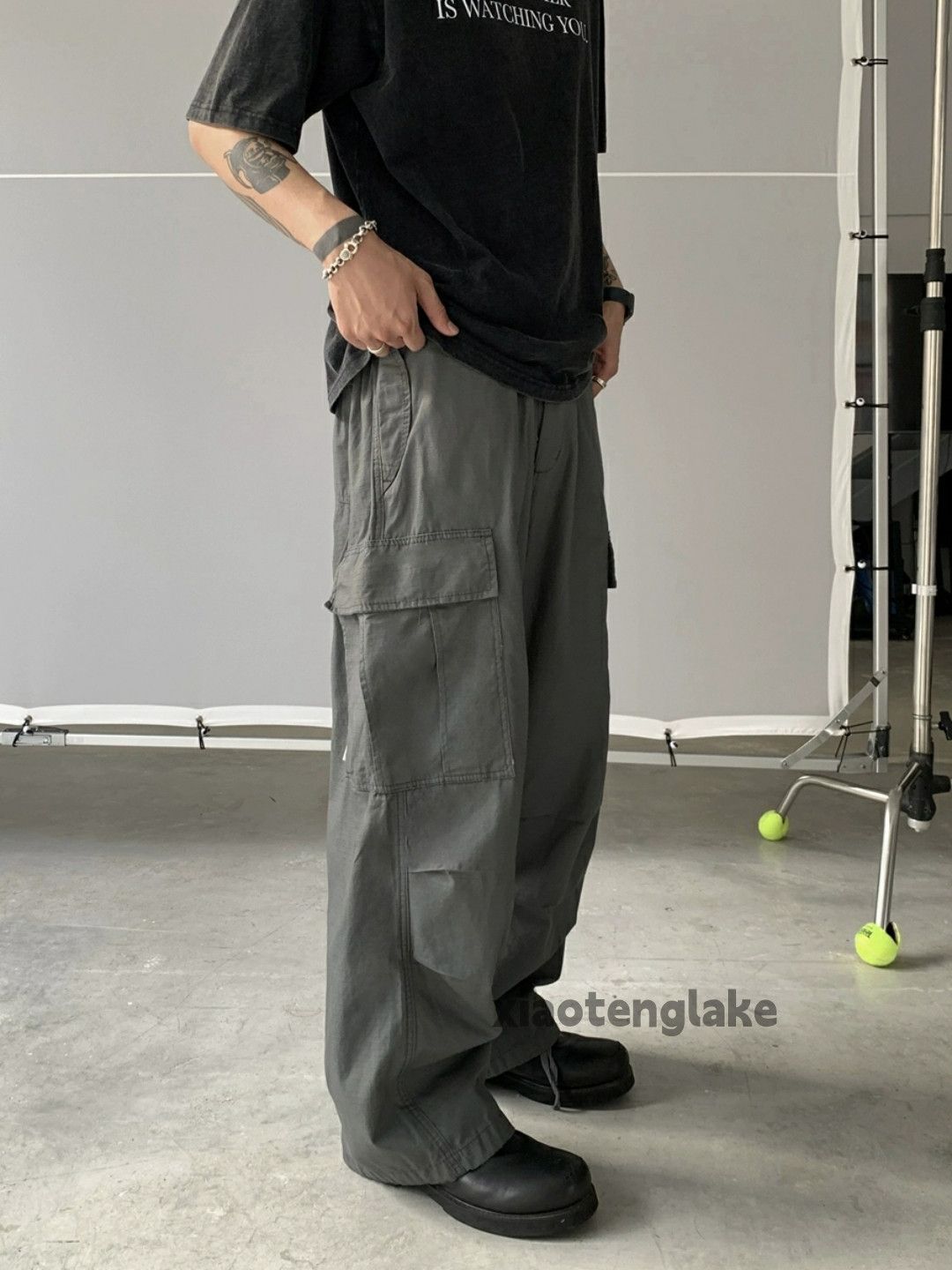 Designer × Japanese Brand × Vintage utility military loose baggy skate hiphop cargo pants Size US 32 / EU 48 - 1 Thumbnail