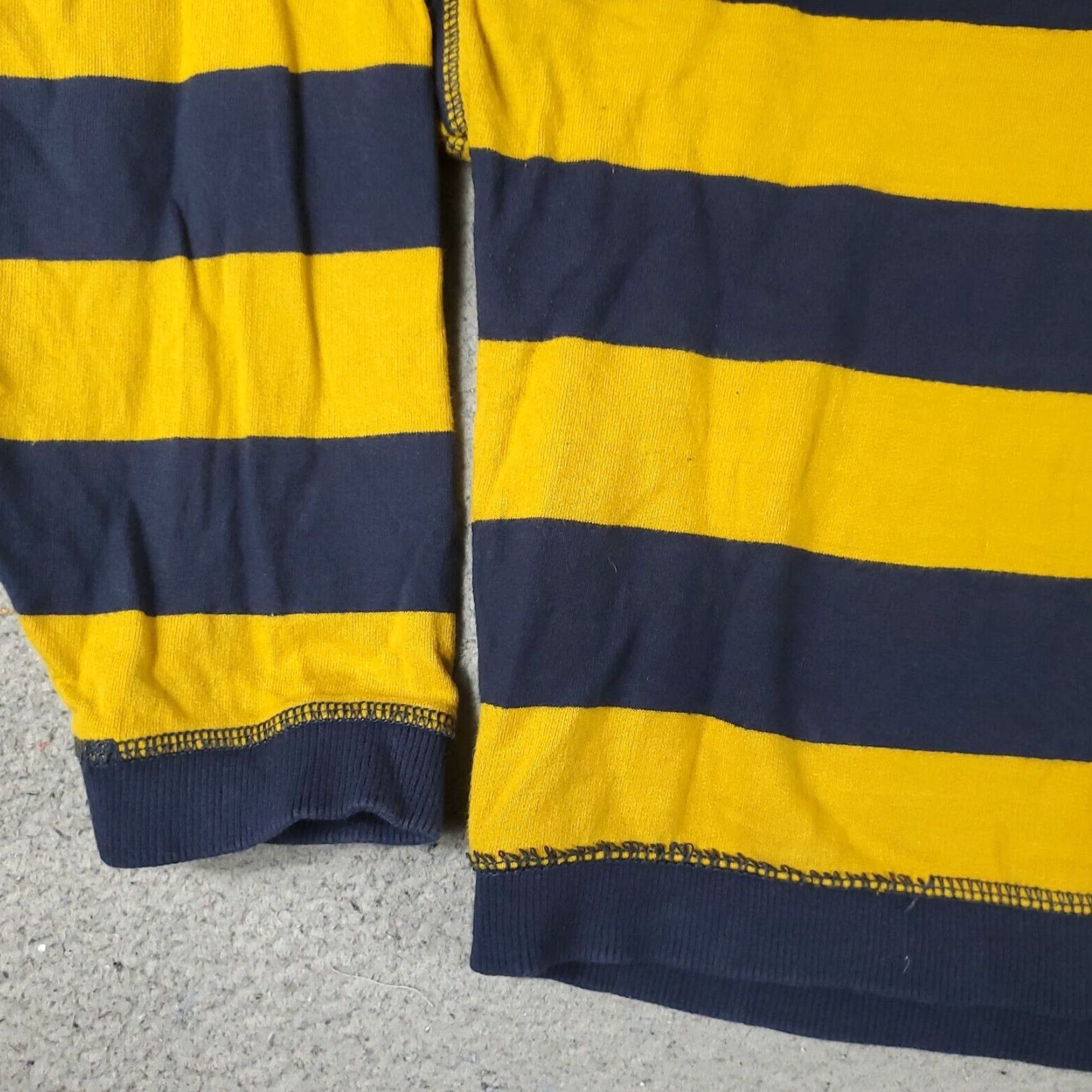 Tommy Hilfiger Tommy Hilfiger Womens Large Blue Yellow Striped Sweater Crop Top Size L / US 10 / IT 46 - 3 Thumbnail