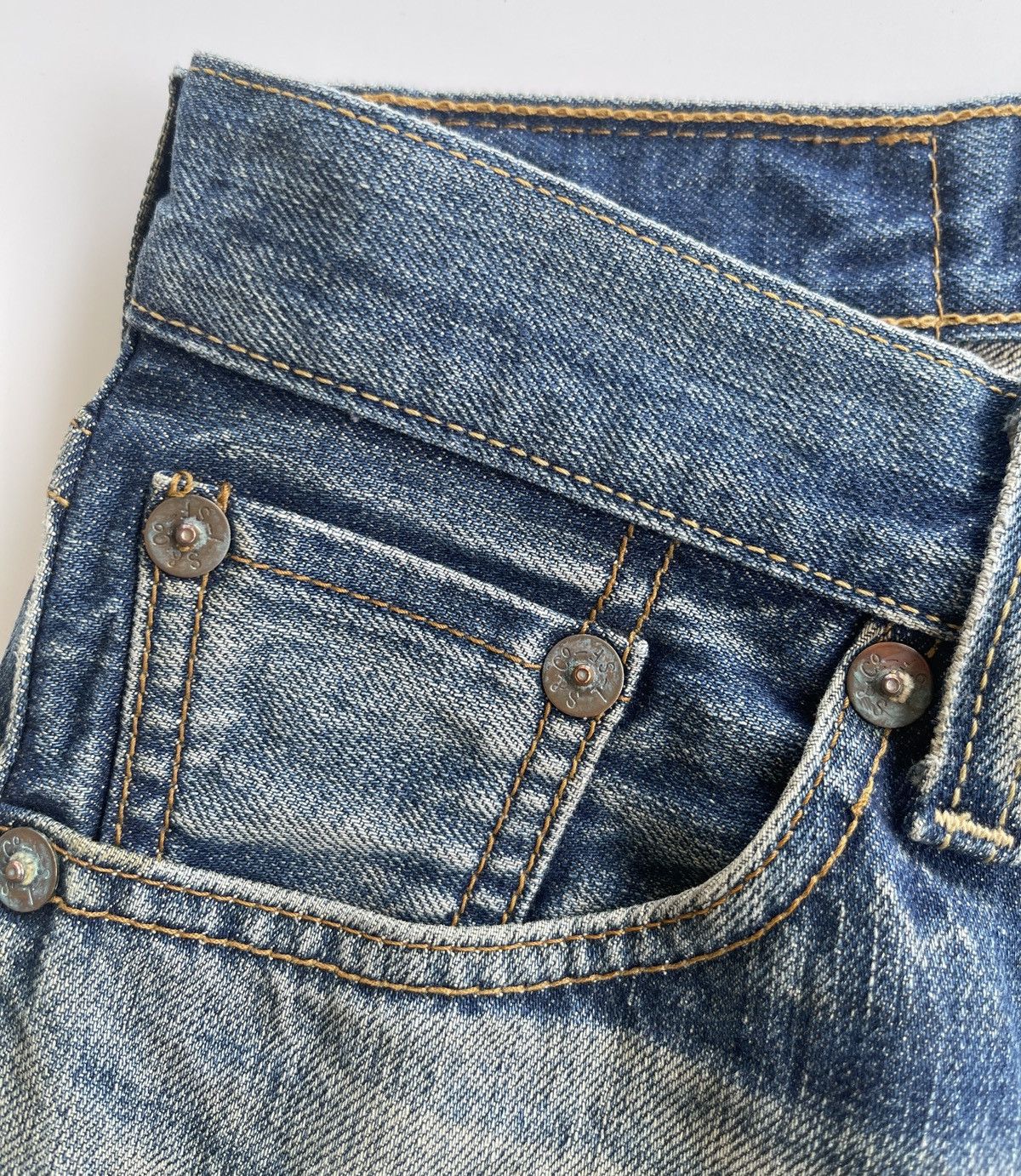 Levi's Vintage Clothing Vintage Levis 502 Japan Selvedge Distressed Denim Size US 30 / EU 46 - 10 Thumbnail