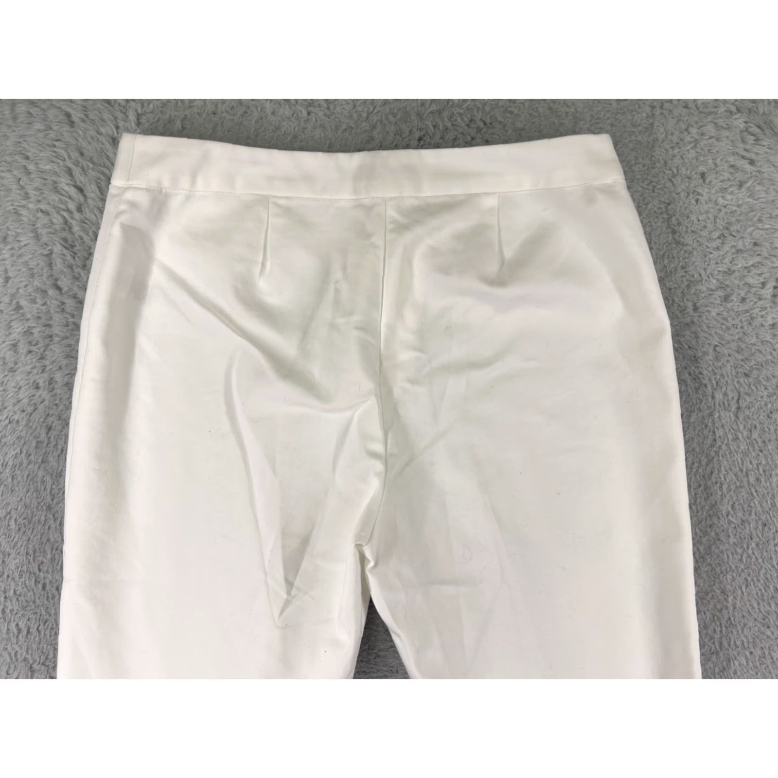Vince Camuto Vince Camuto Women's Pants Size 8 White Chino Cotton Blend Casual Regular Fit Straight Leg Size 30" / US 8 / IT 44 - 6 Thumbnail