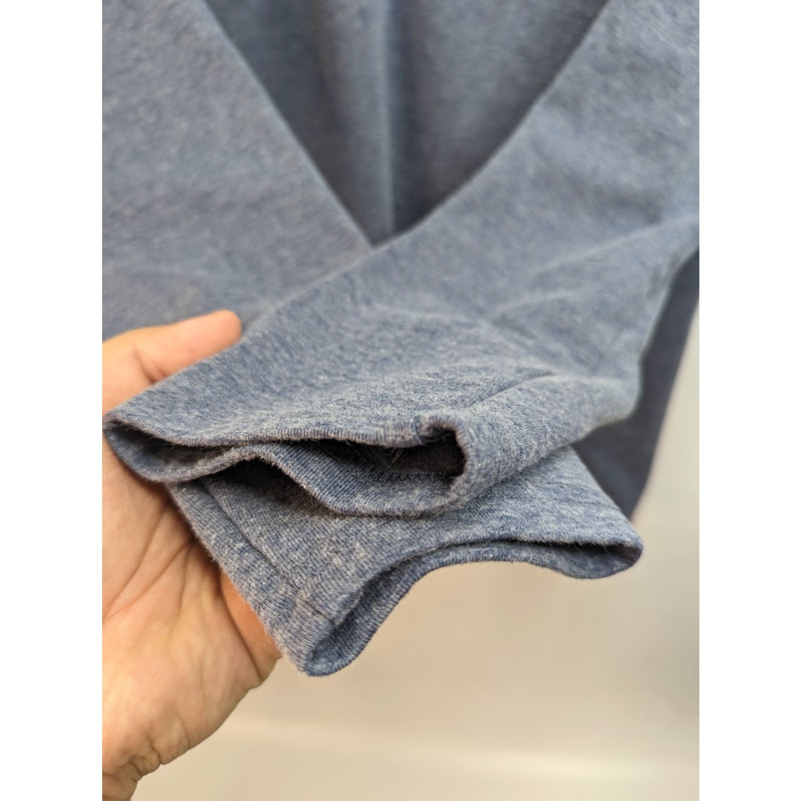 Eddie Bauer Eddie Bauer Pullover Sweater Mens Medium 1/4 Zip Dusted Indigo Heather Blue Knit Mock Neck Long Sleeve Size US M / EU 48-50 / 2 - 4 Thumbnail